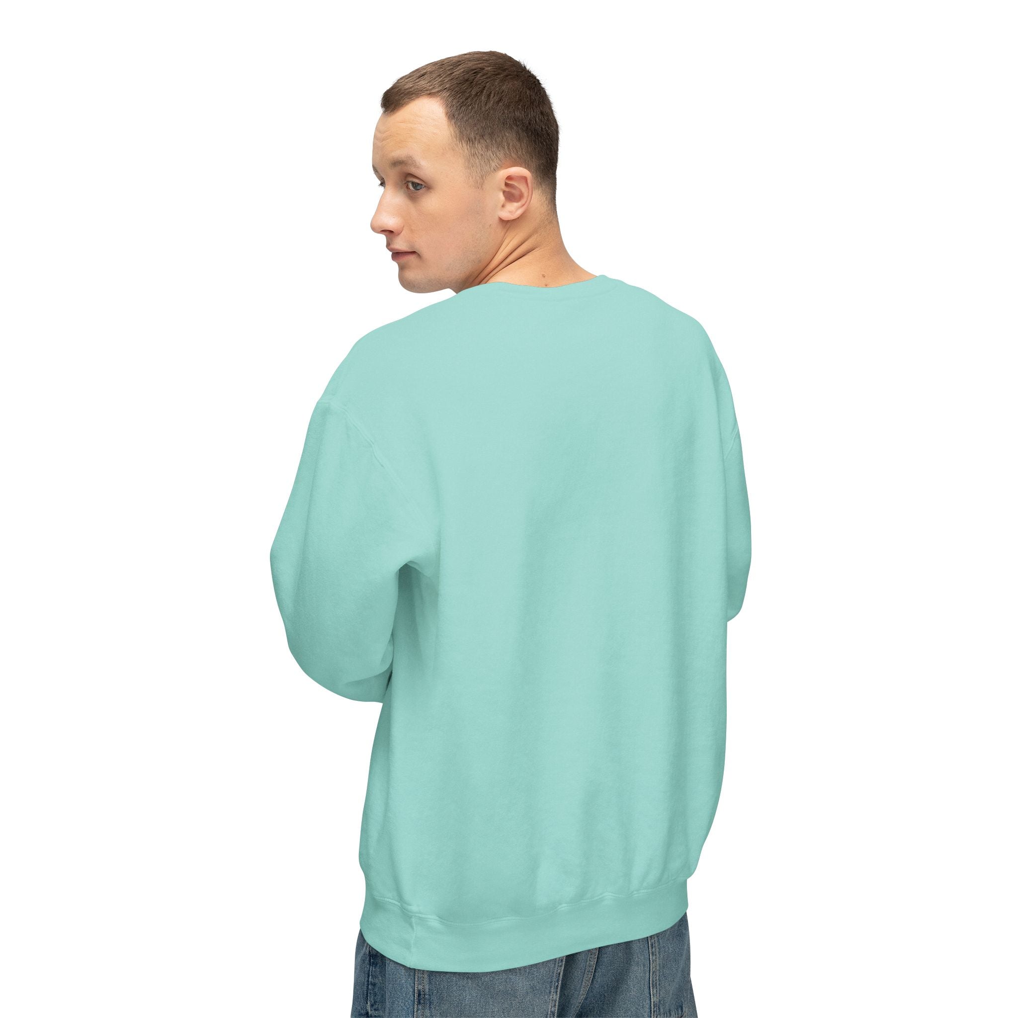 Sweater Weather & Salty Air Crewneck Sweatshirt — Coastal Fall Sunset Design