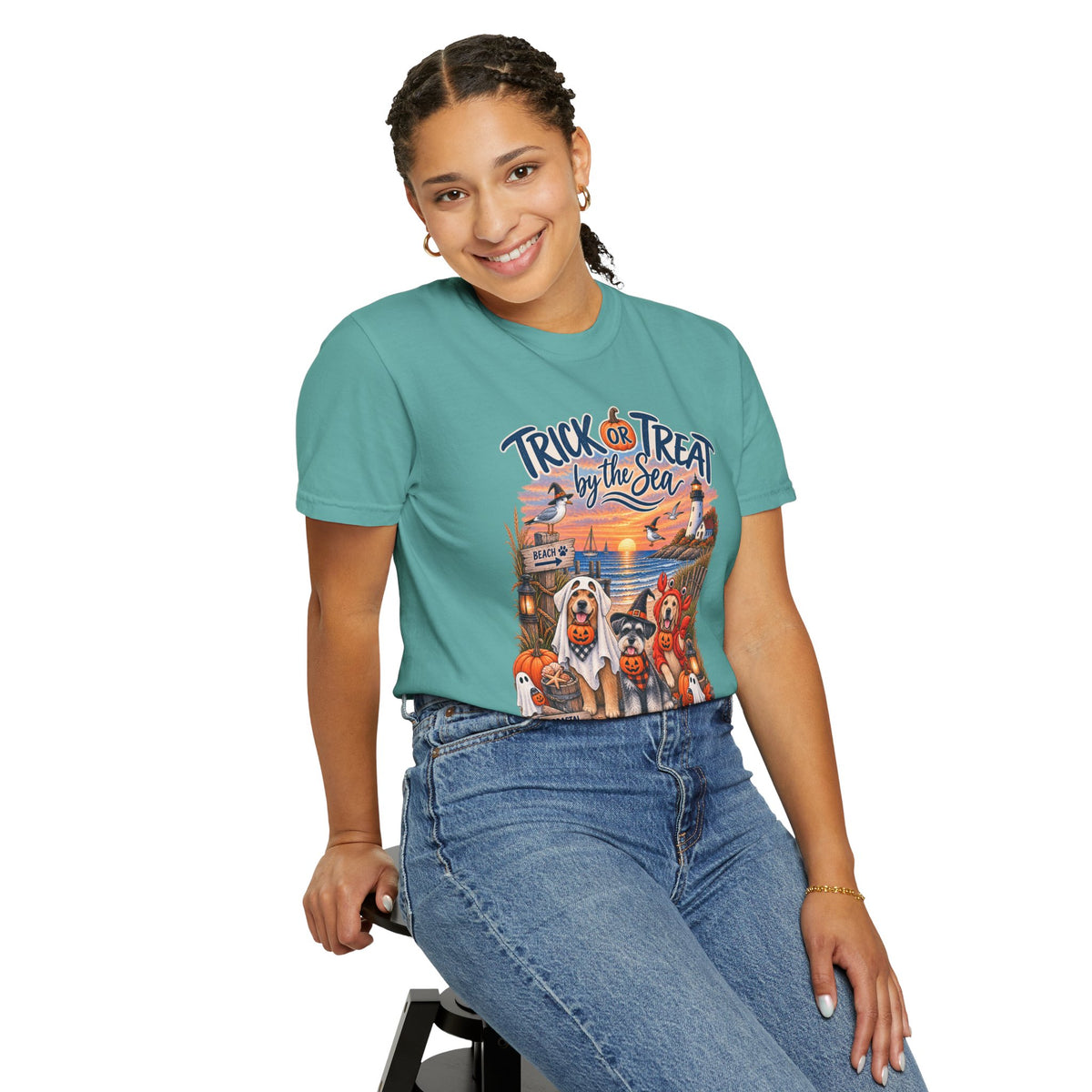 Halloween 'Trick or Treat by the Sea' T-Shirt