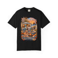 Campfires, Coastlines & Canines T-Shirt — Retro Camper Dog Camping Graphic Tee