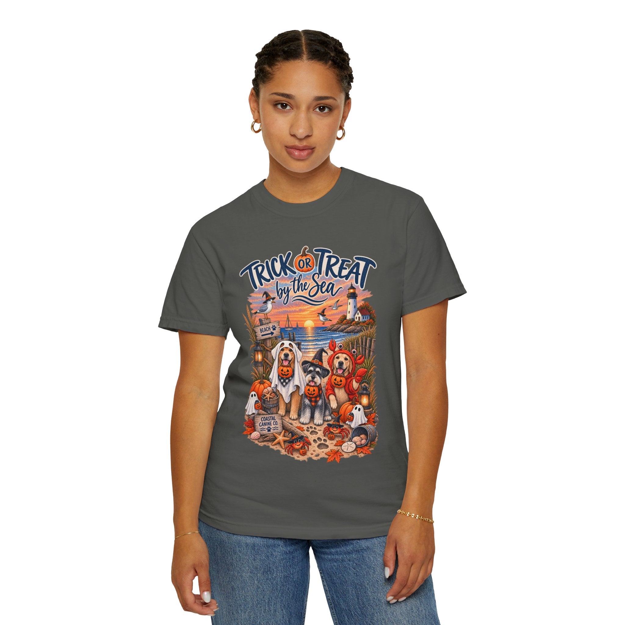 Halloween 'Trick or Treat by the Sea' T-Shirt