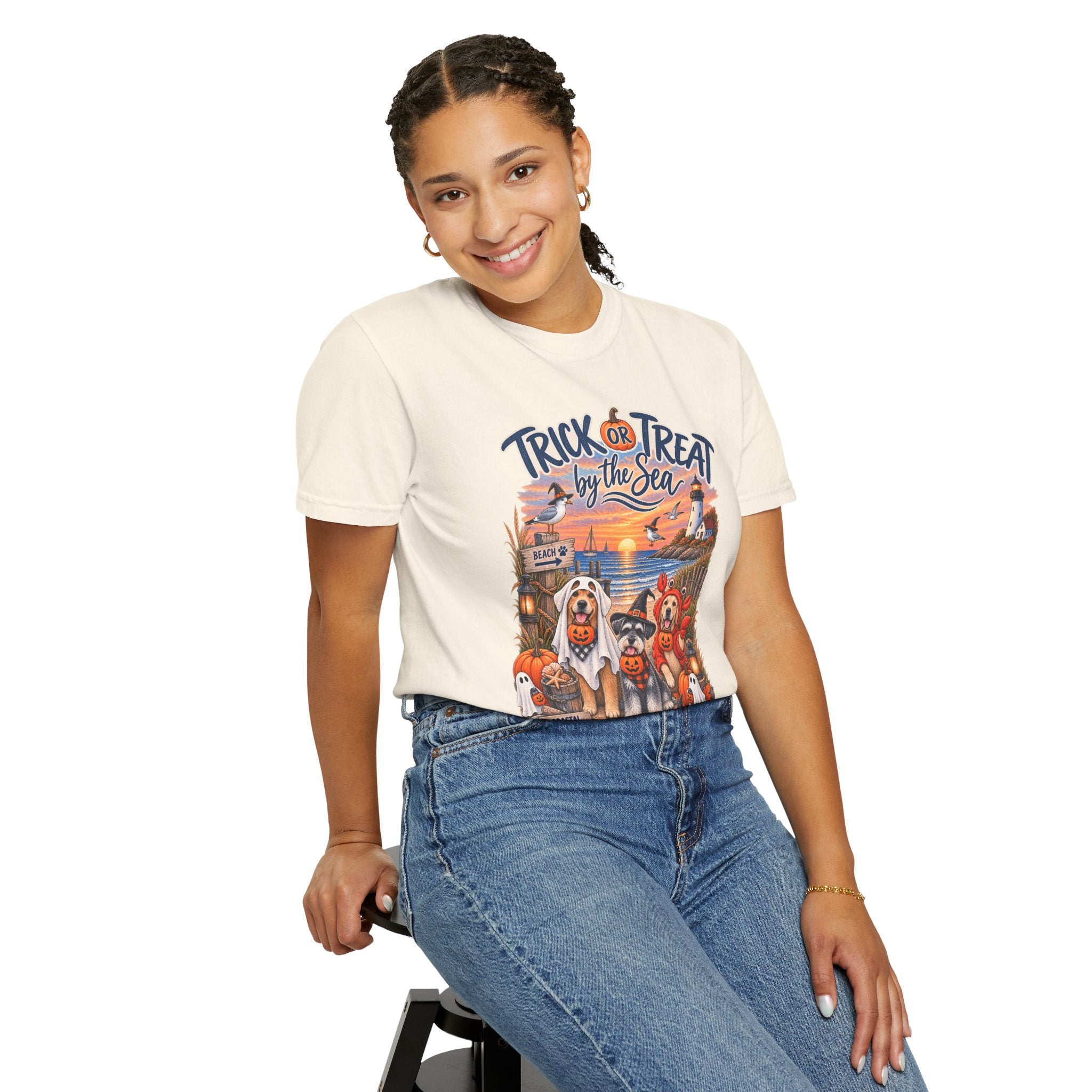 Halloween 'Trick or Treat by the Sea' T-Shirt