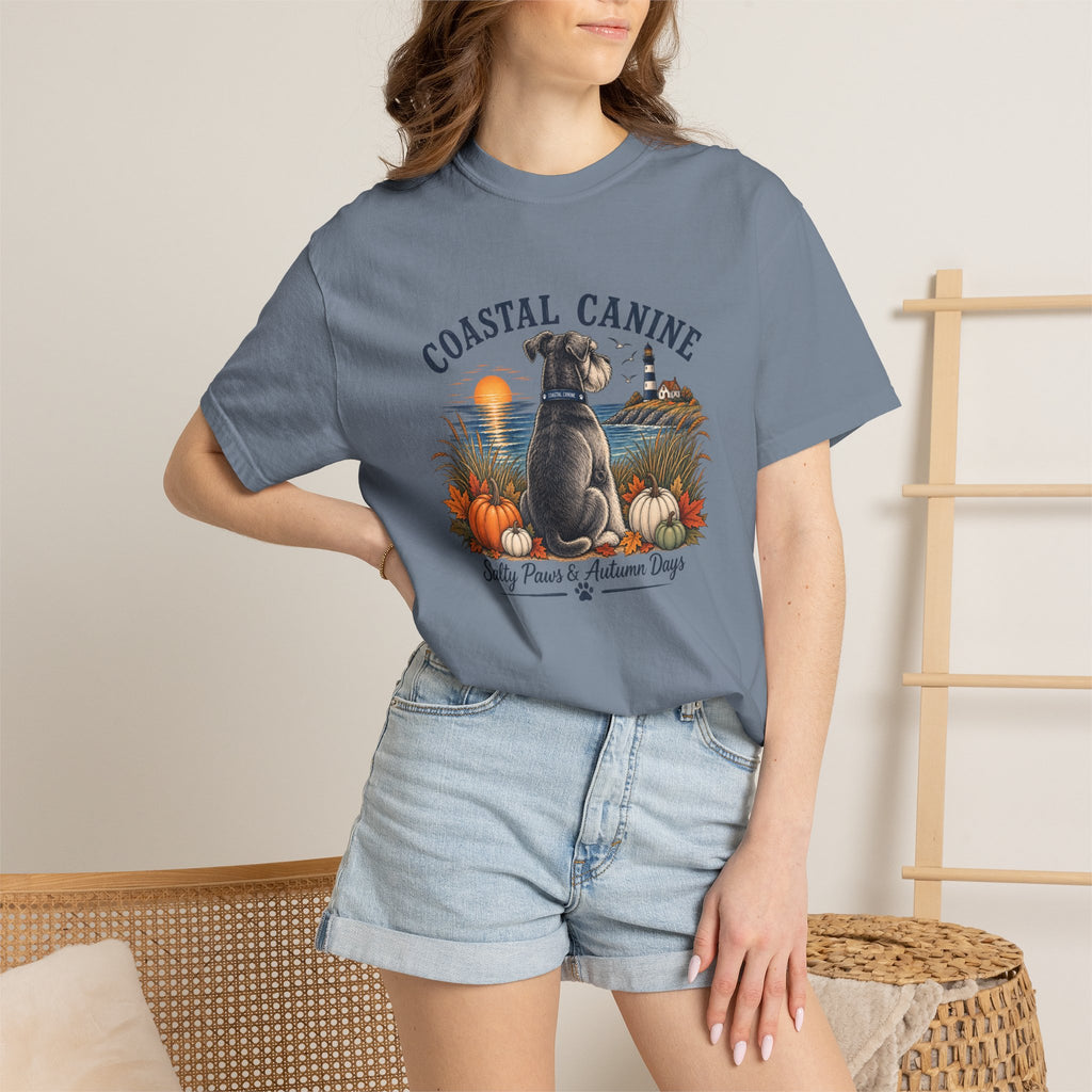 Coastal Canine T-Shirt — Salty Paws & Autumn Days Beach Dog Tee
