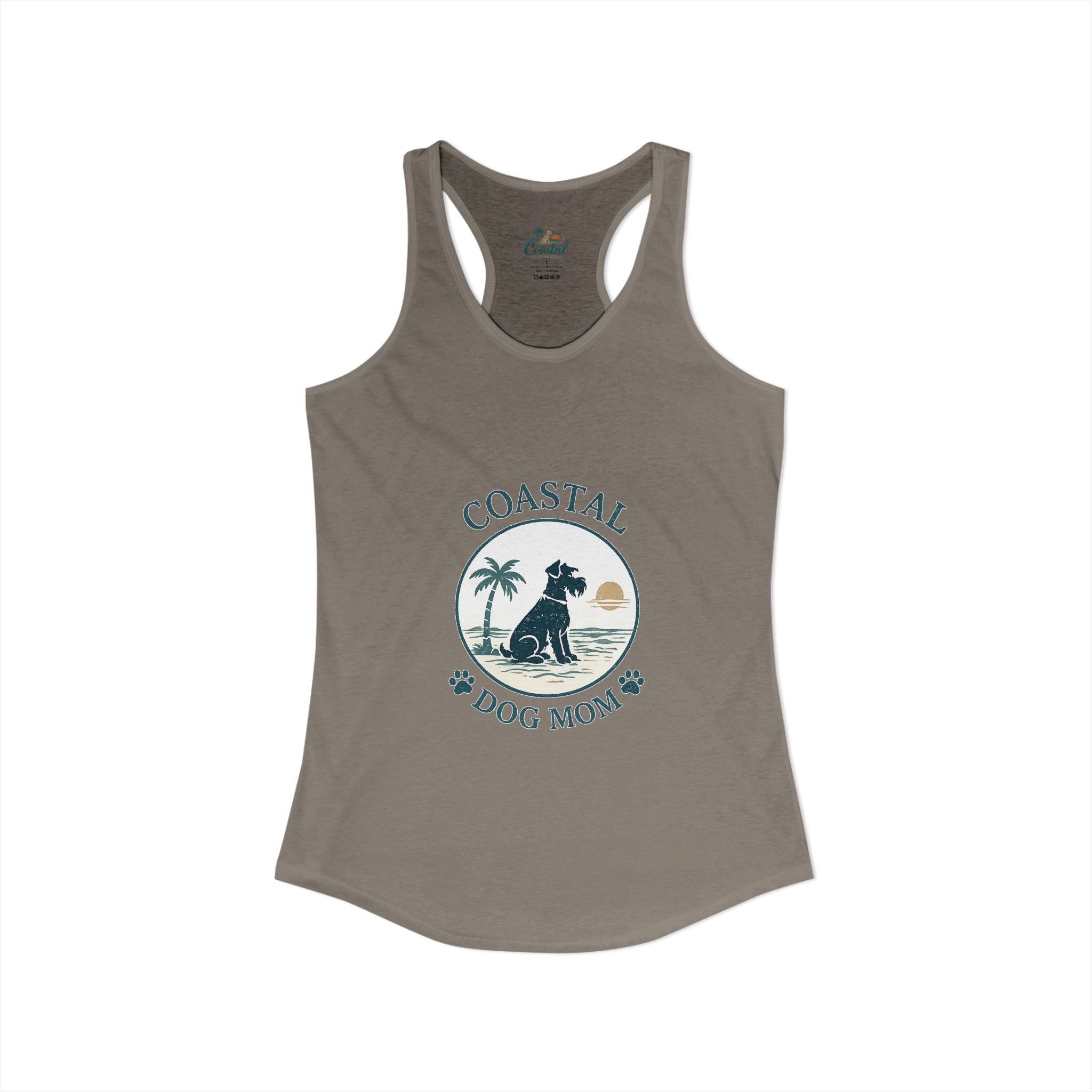 Coastal Dog Mom-Women's Racerback Tank