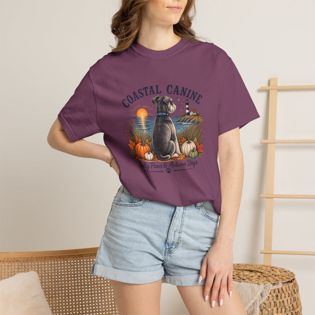 Coastal Canine T-Shirt — Salty Paws & Autumn Days Beach Dog Tee