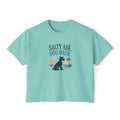 Salty Air, Dog Hair Boxy Tee — Women’s Beach Dog T-Shirt