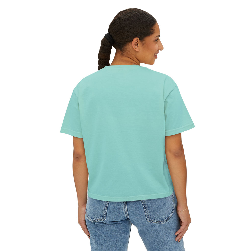 Salty Air, Dog Hair Boxy Tee — Women’s Beach Dog T-Shirt