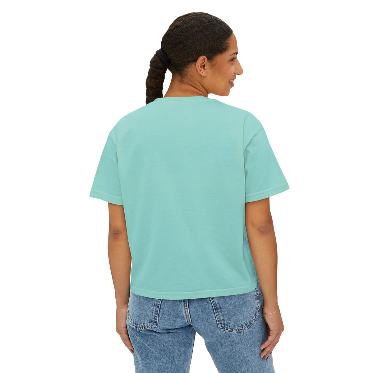 Salty Air, Dog Hair Boxy Tee — Women’s Beach Dog T-Shirt