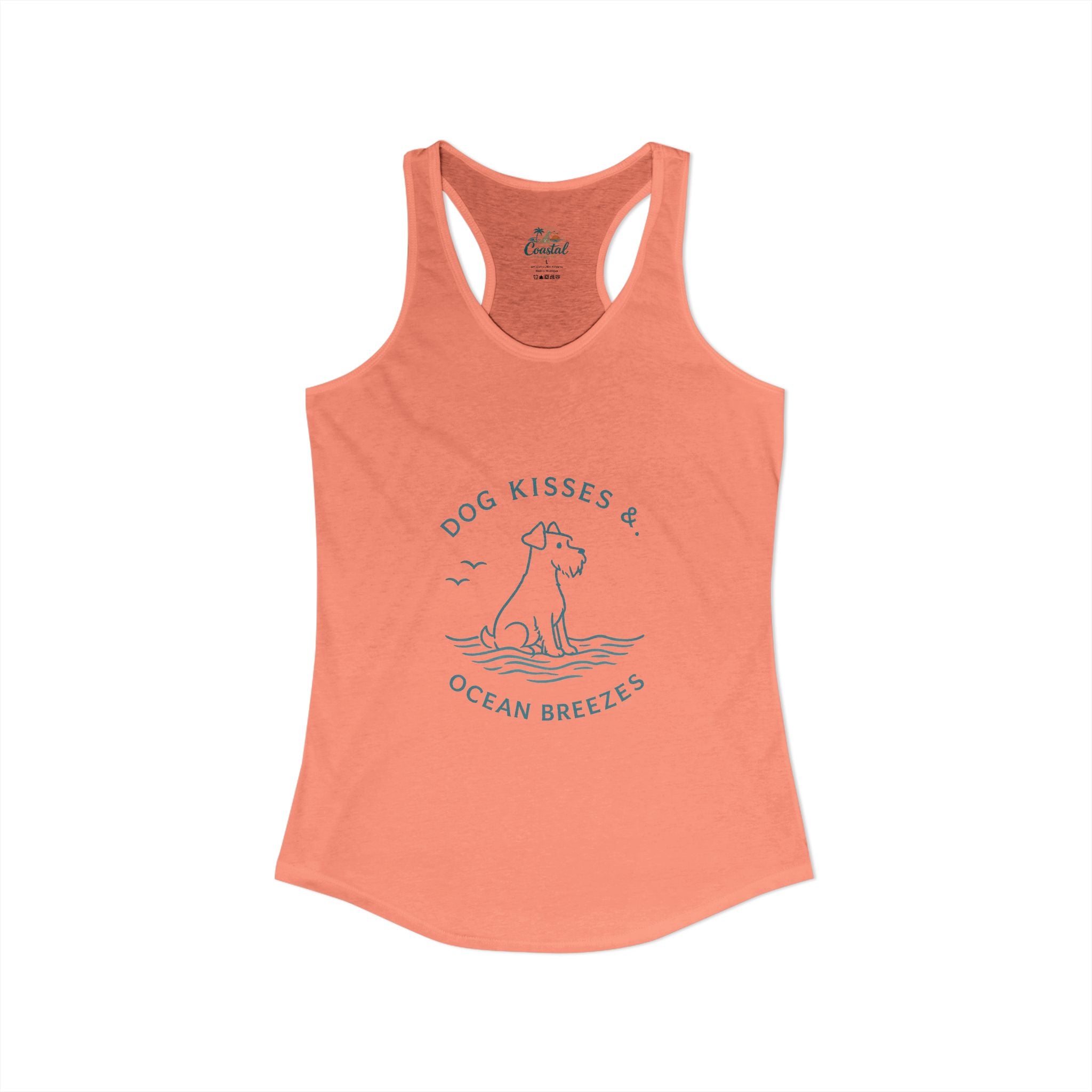 Dog Kisses & Ocean Breezes-Women's Racerback Tank