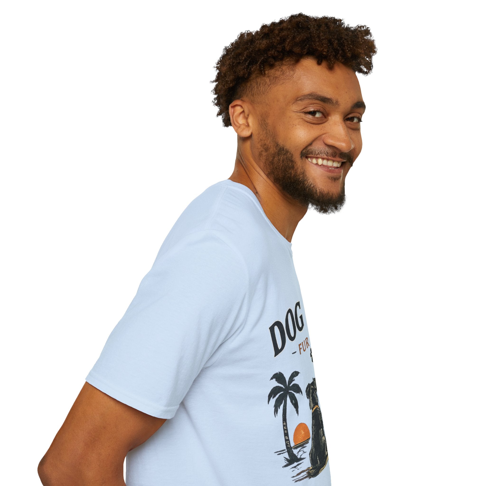 Dog Dad T‑Shirt — "Dog Dad Fur Life" Graphic Tee for Pet Lovers
