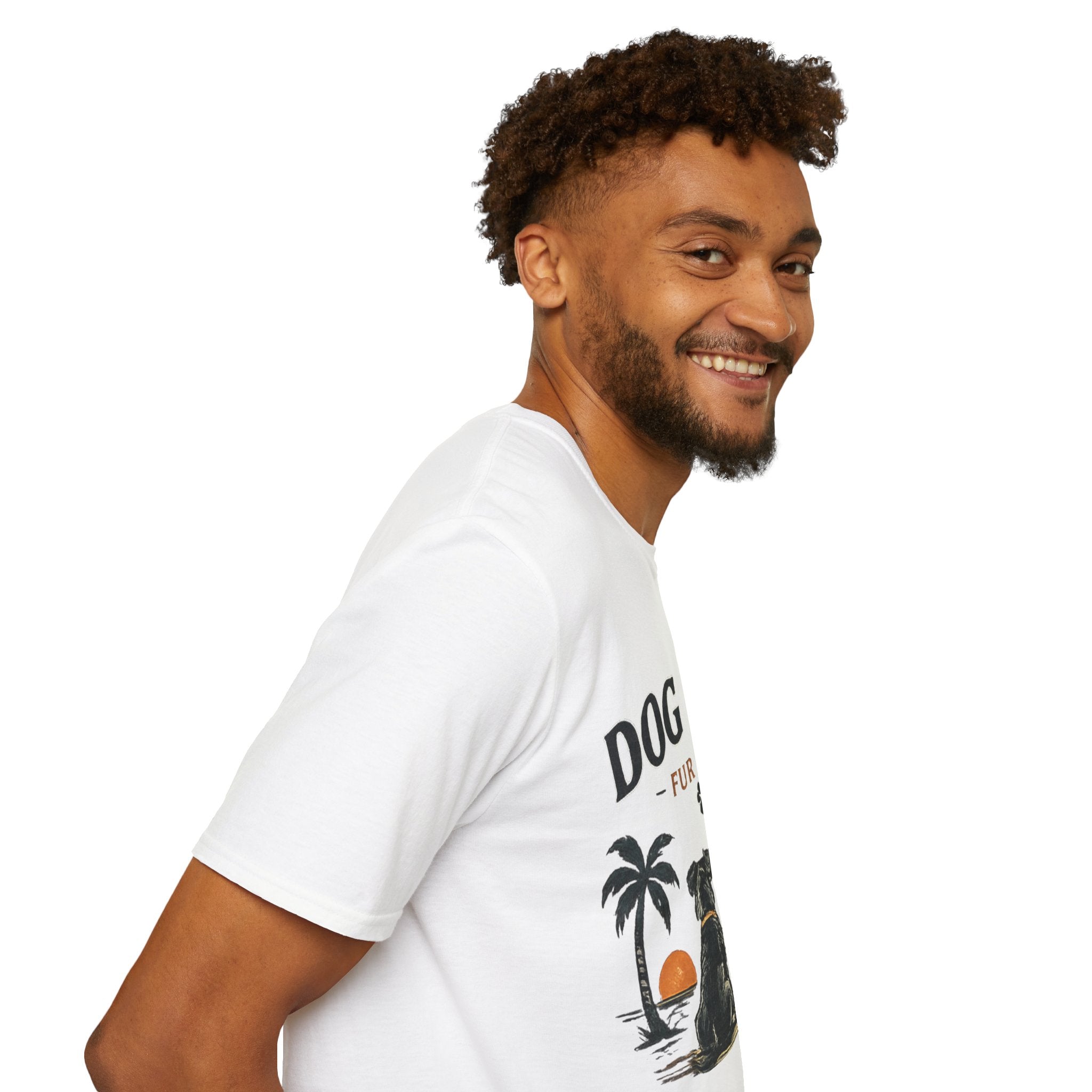Dog Dad T‑Shirt — "Dog Dad Fur Life" Graphic Tee for Pet Lovers