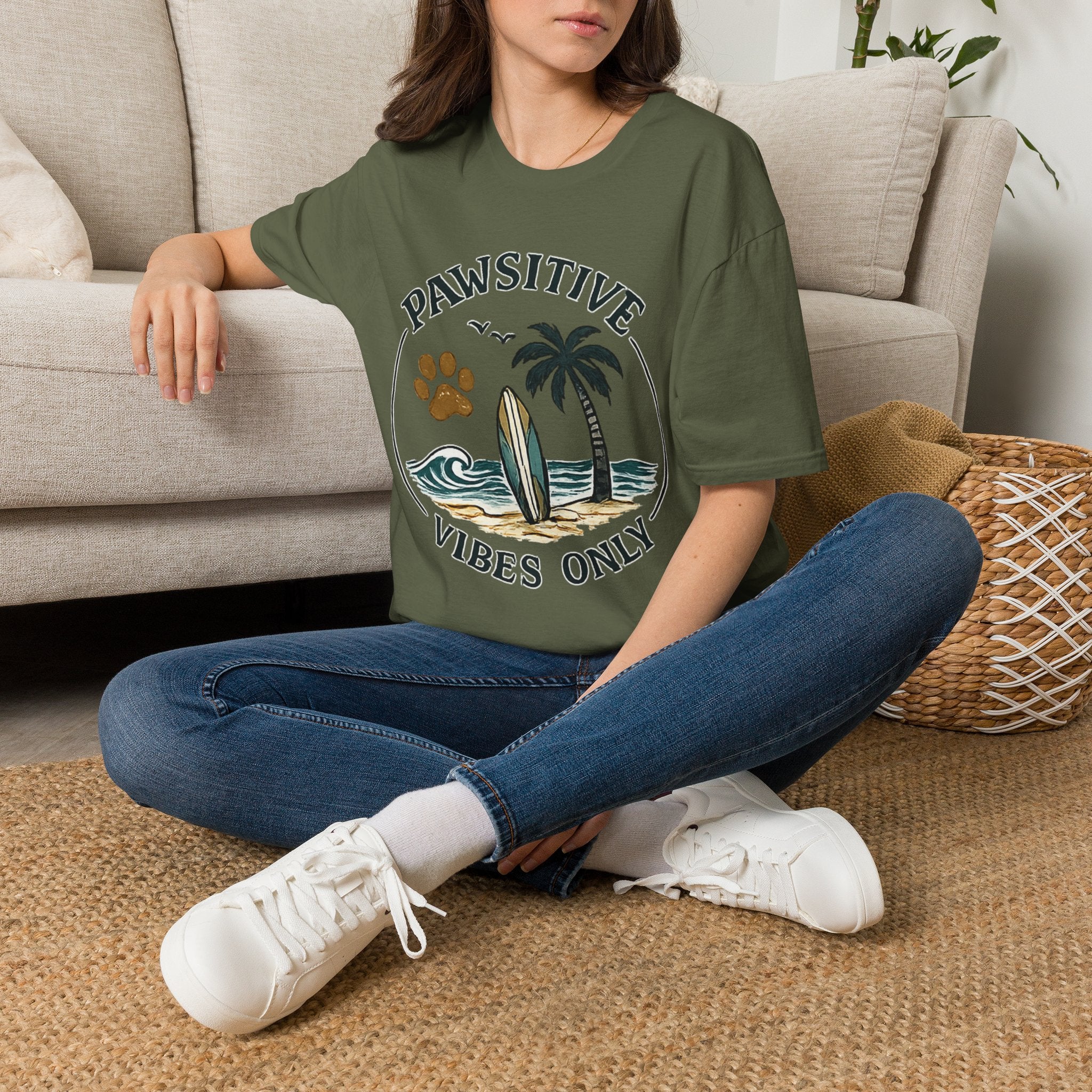 Pawsitive Vibes Only T-Shirt
