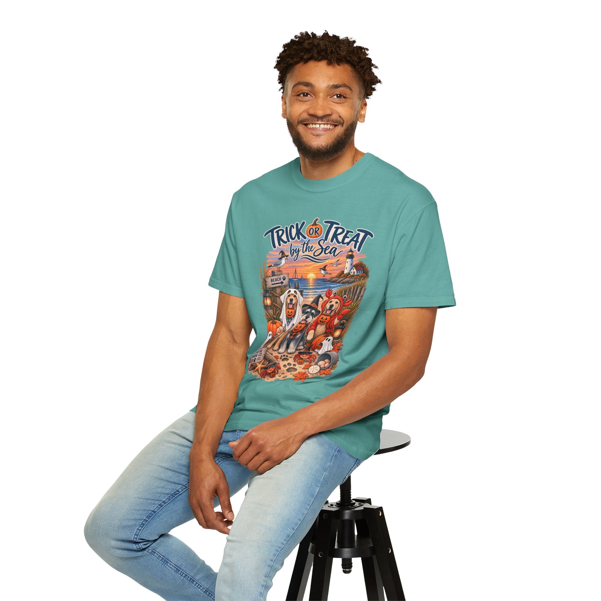 Halloween 'Trick or Treat by the Sea' T-Shirt