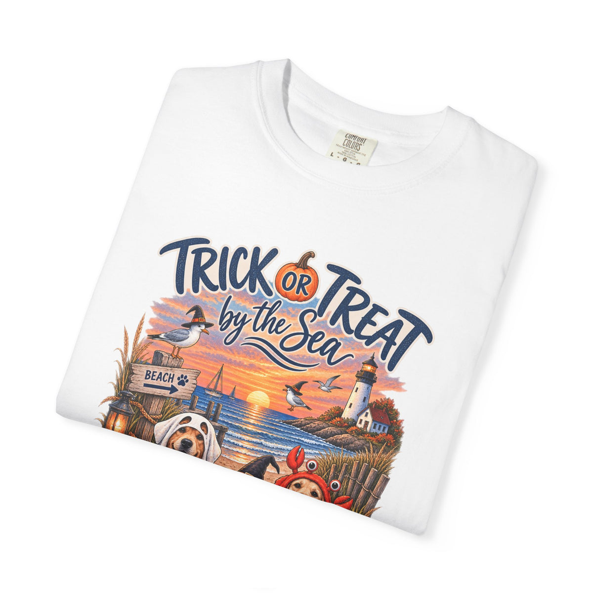 Halloween 'Trick or Treat by the Sea' T-Shirt