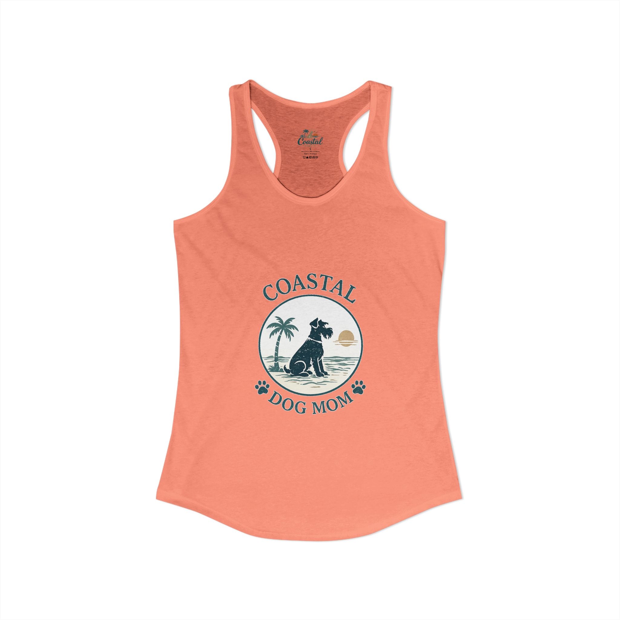Coastal Dog Mom-Women's Racerback Tank