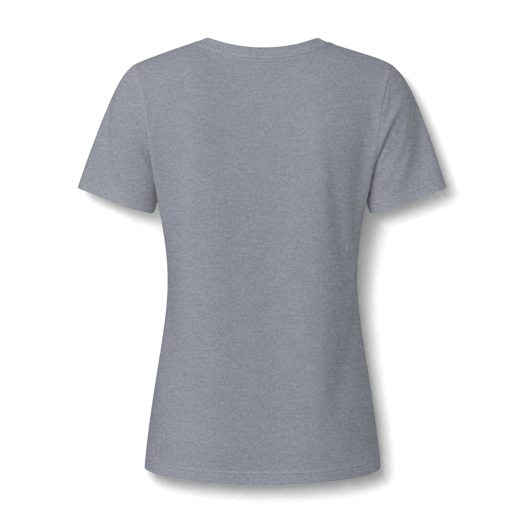 Coastal Dog Mom V-Neck Tee — Beachy Paw Print Women’s Shirt