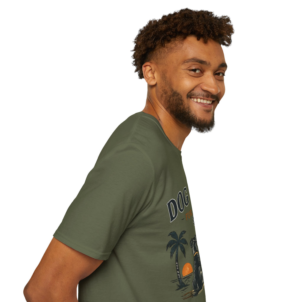 Dog Dad T‑Shirt — "Dog Dad Fur Life" Graphic Tee for Pet Lovers