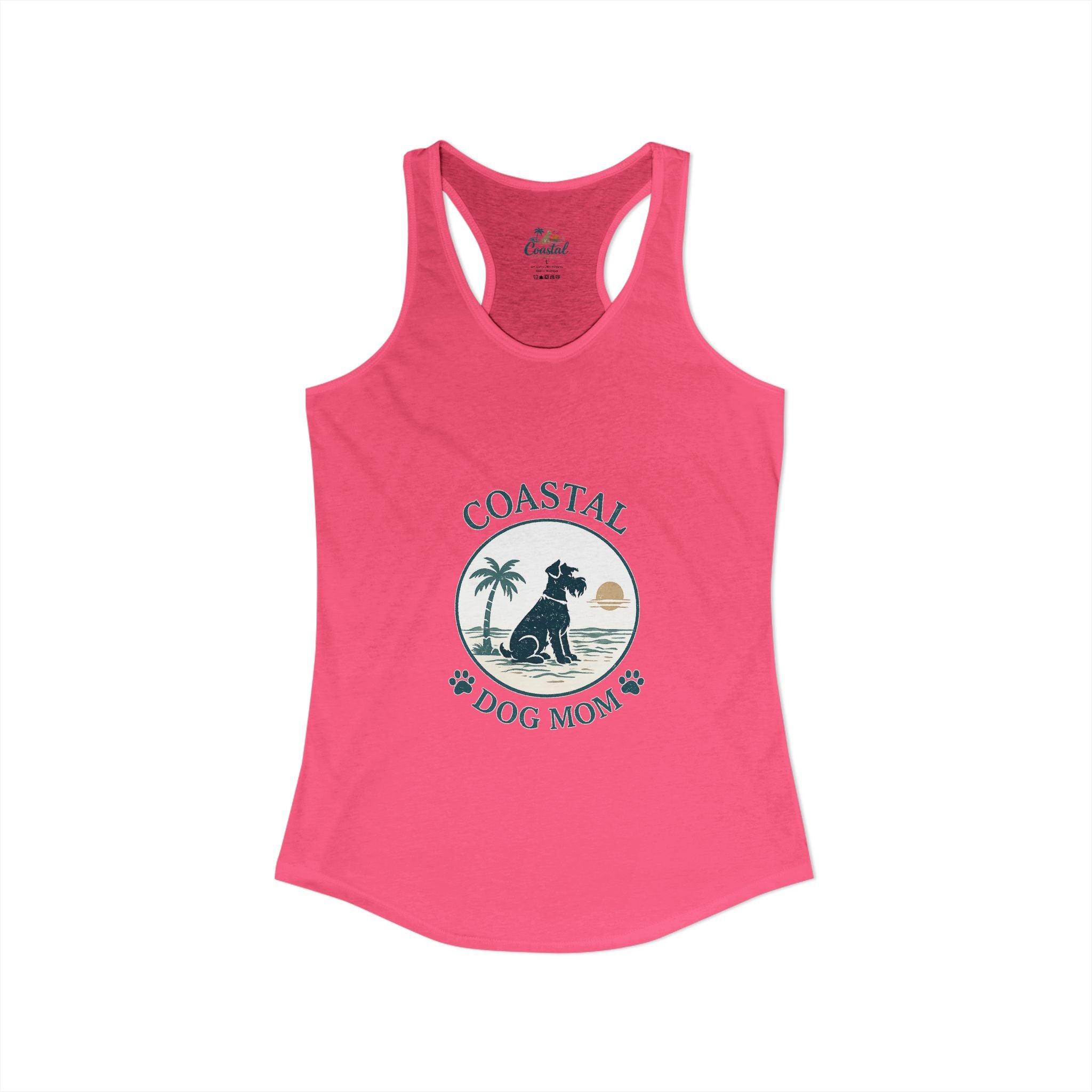 Coastal Dog Mom-Women's Racerback Tank