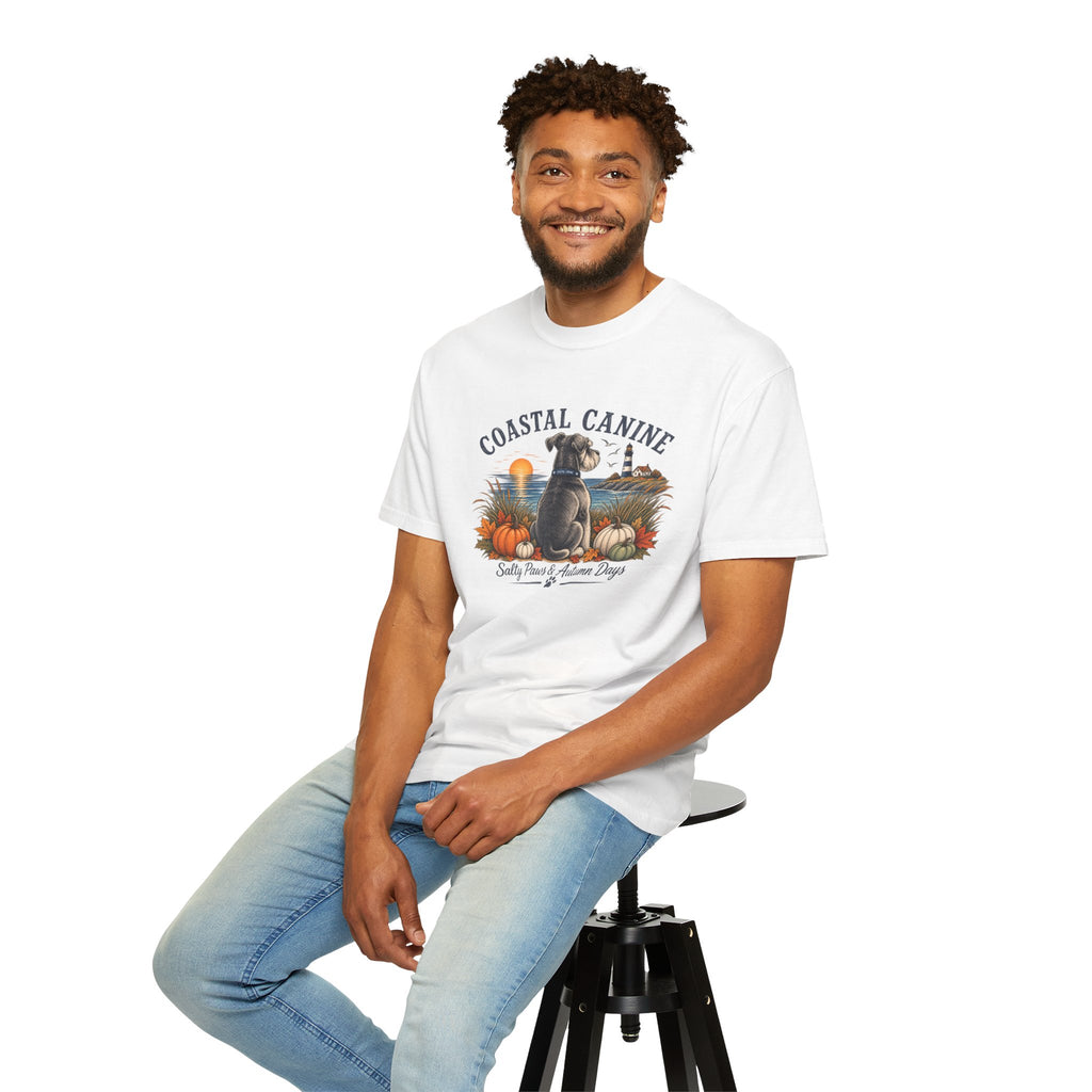 Coastal Canine T-Shirt — Salty Paws & Autumn Days Beach Dog Tee