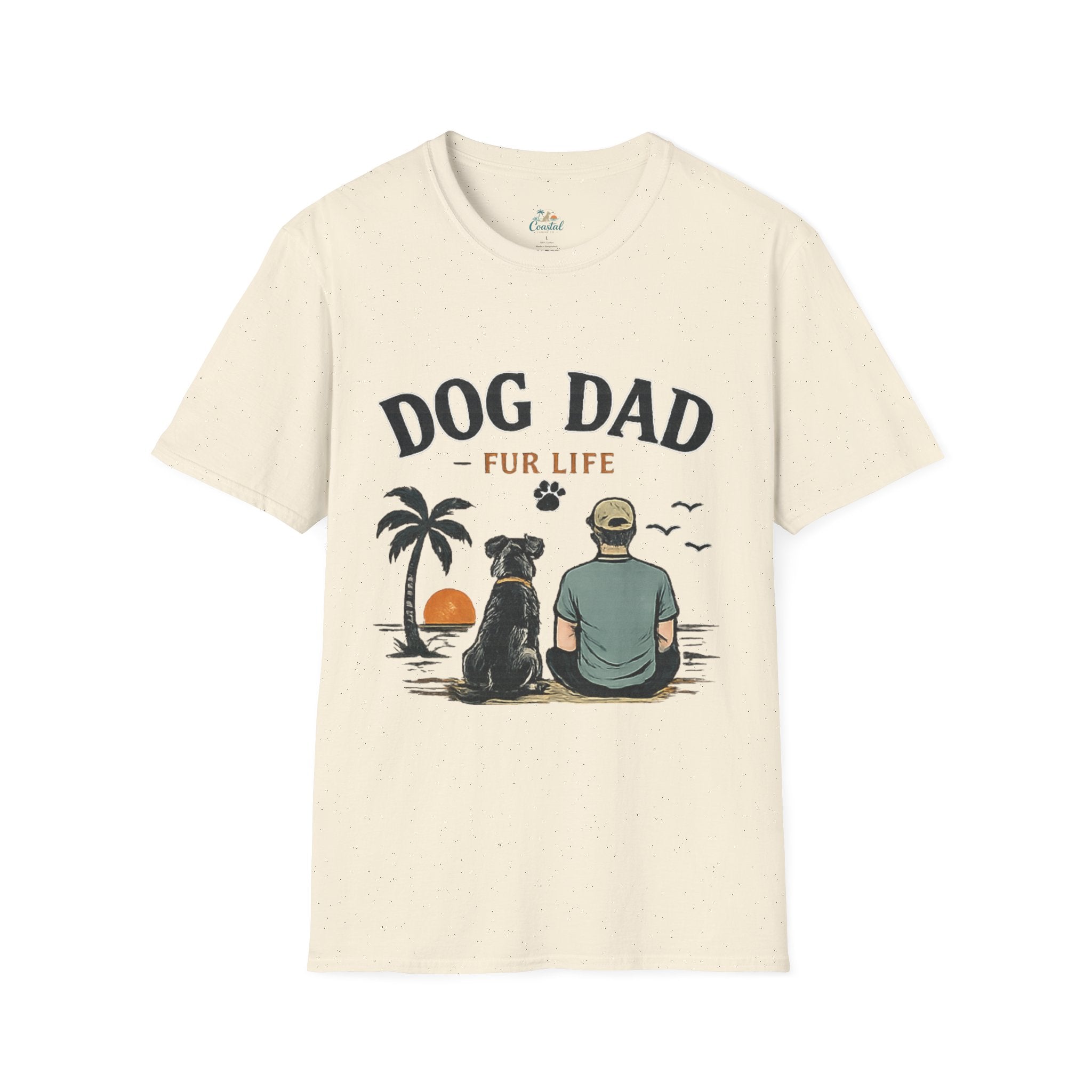 Dog Dad T‑Shirt — "Dog Dad Fur Life" Graphic Tee for Pet Lovers