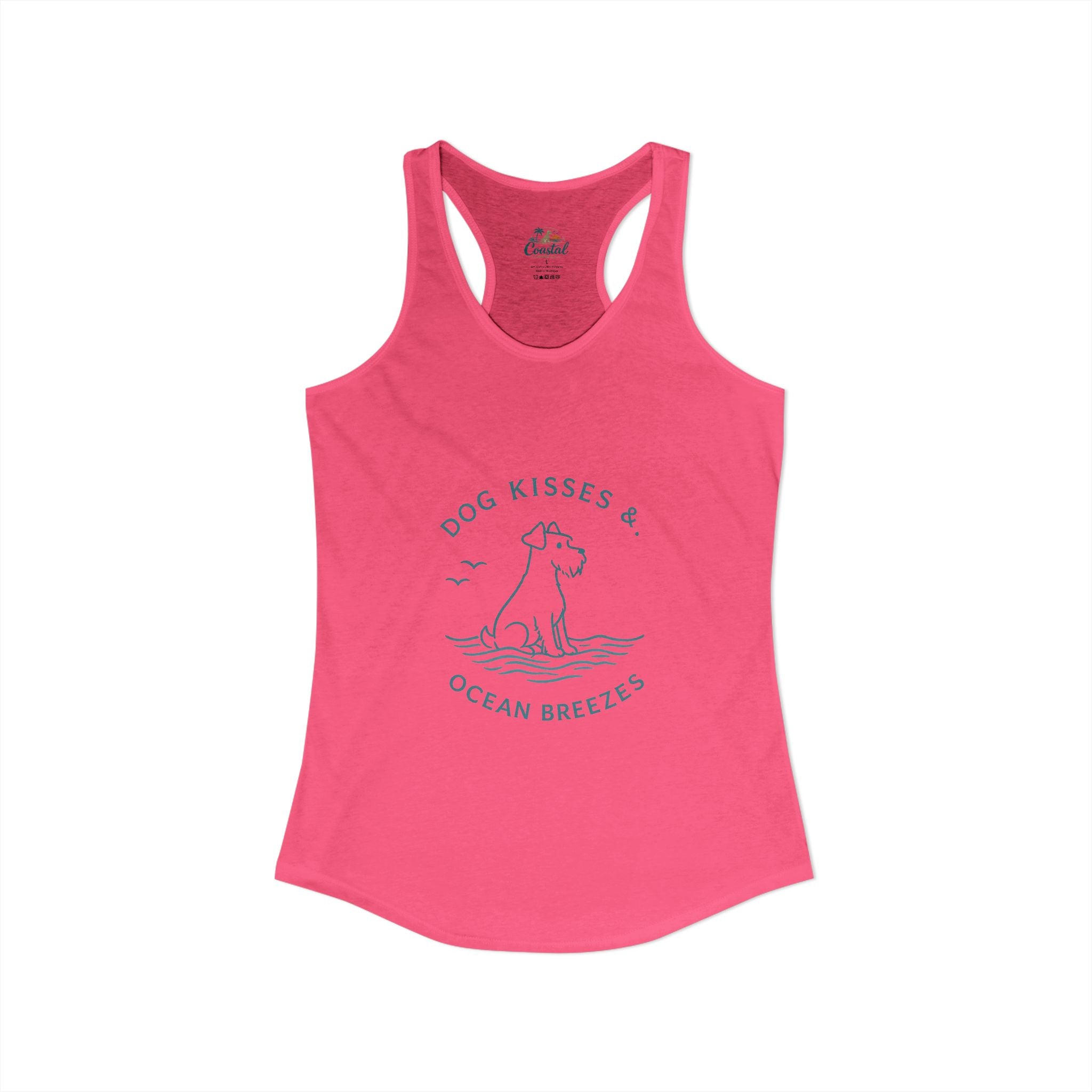 Dog Kisses & Ocean Breezes-Women's Racerback Tank