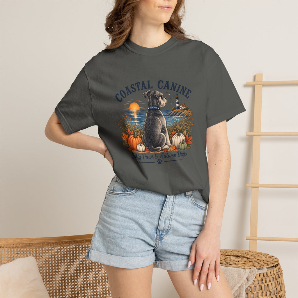 Coastal Canine T-Shirt — Salty Paws & Autumn Days Beach Dog Tee
