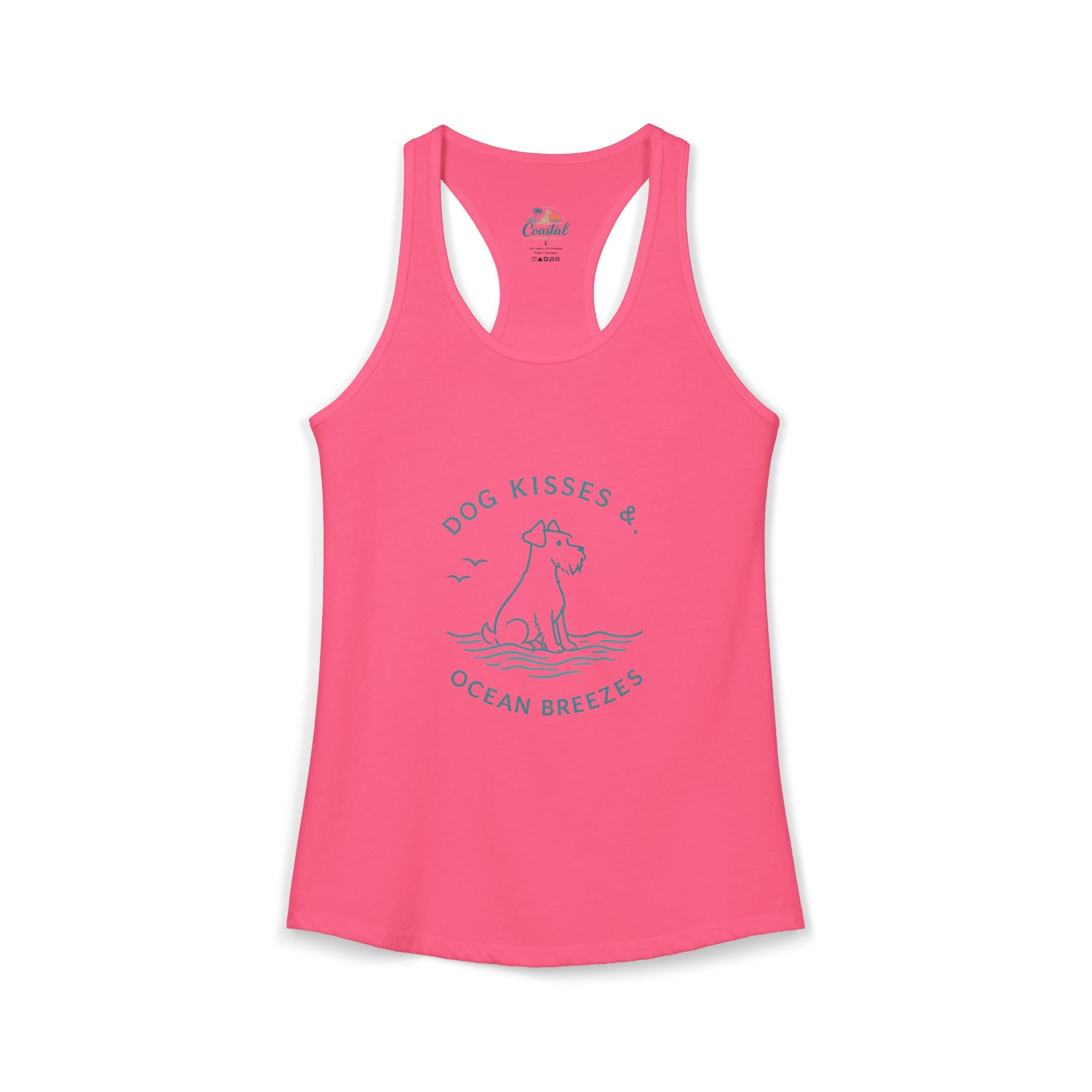 Dog Kisses & Ocean Breezes-Women's Racerback Tank