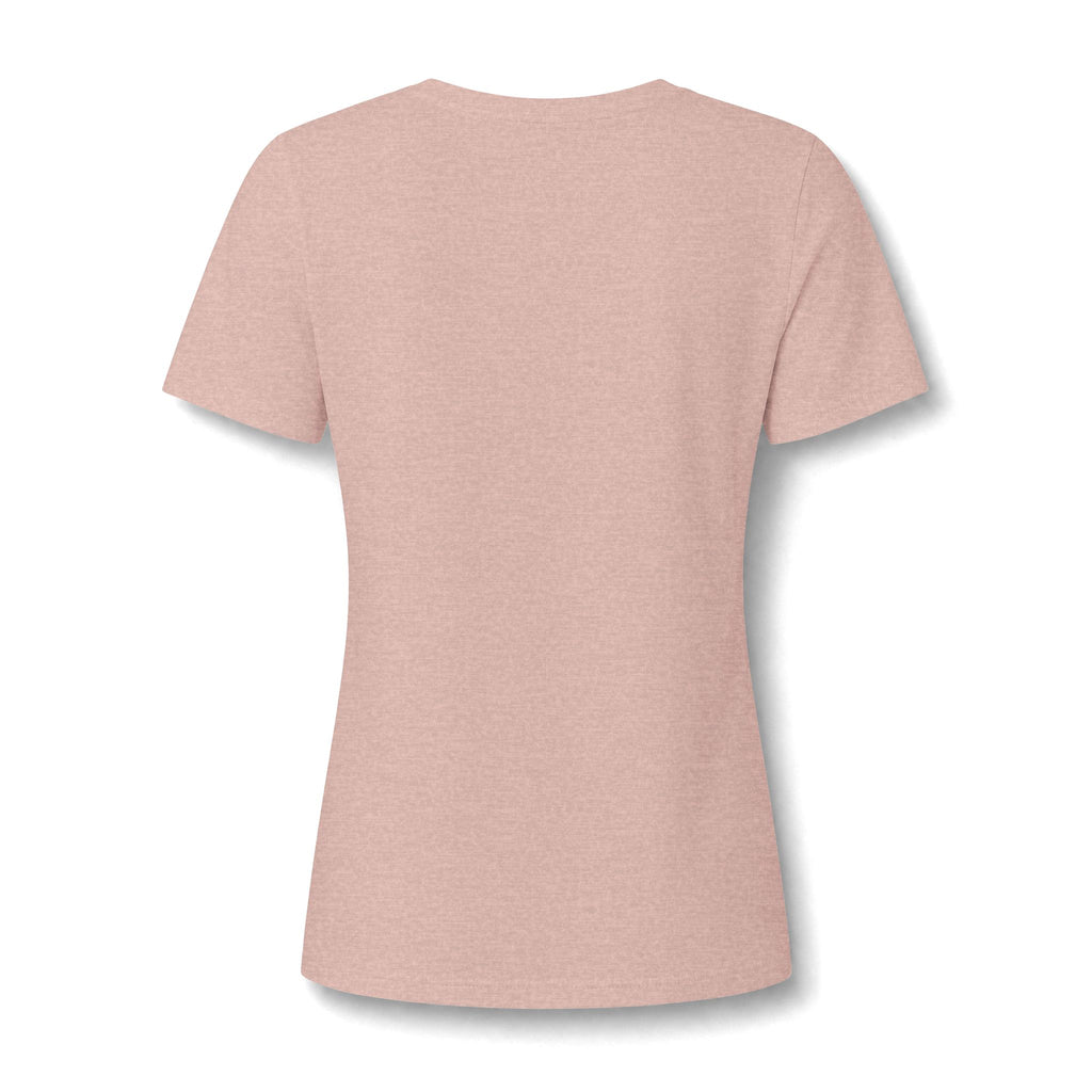 Coastal Dog Mom V-Neck Tee — Beachy Paw Print Women’s Shirt
