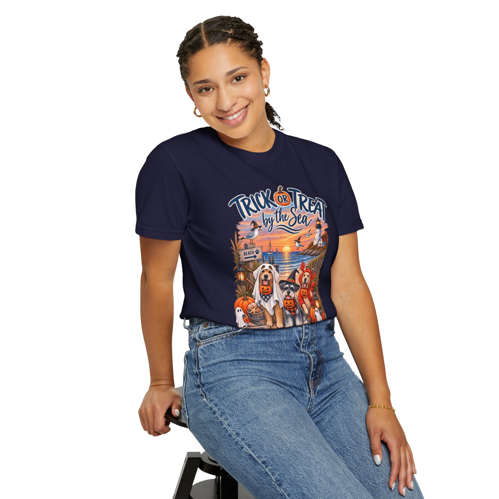 Halloween 'Trick or Treat by the Sea' T-Shirt