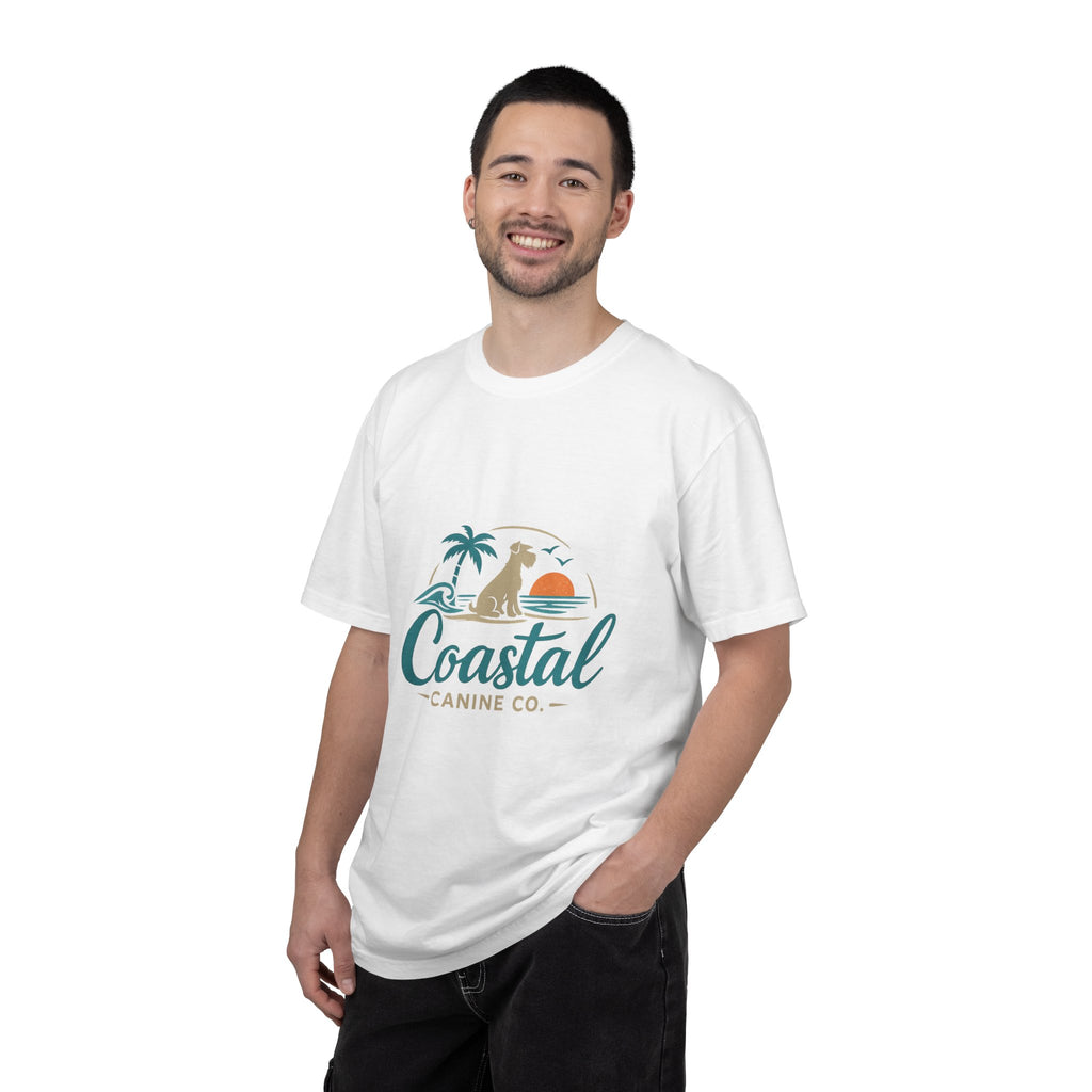 Coastal Canine T-Shirt — Beach Dog Sunset Tee