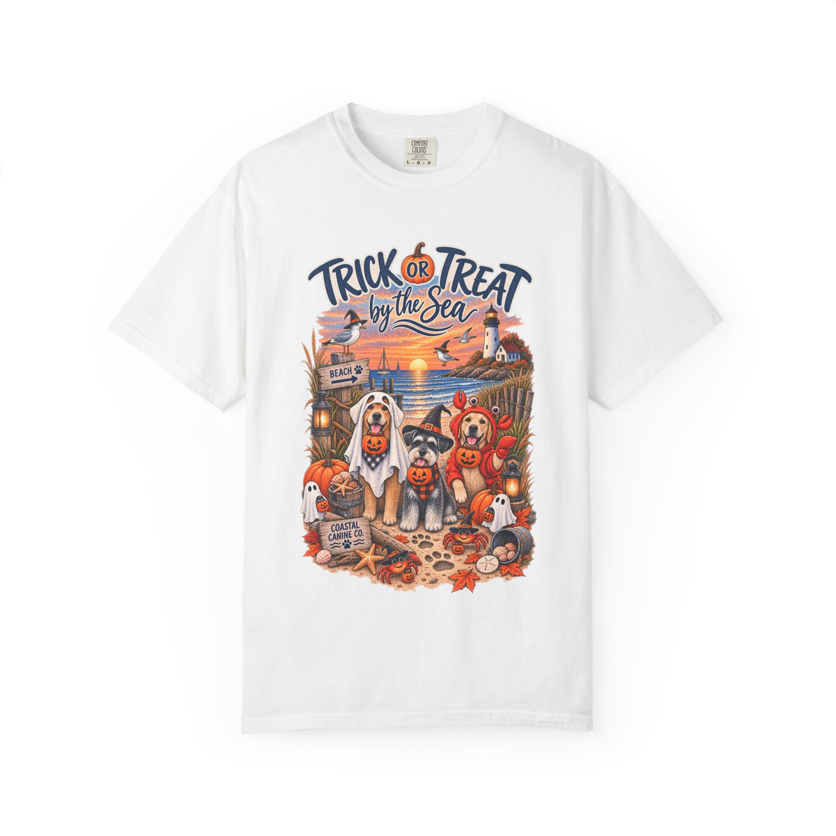 Halloween 'Trick or Treat by the Sea' T-Shirt