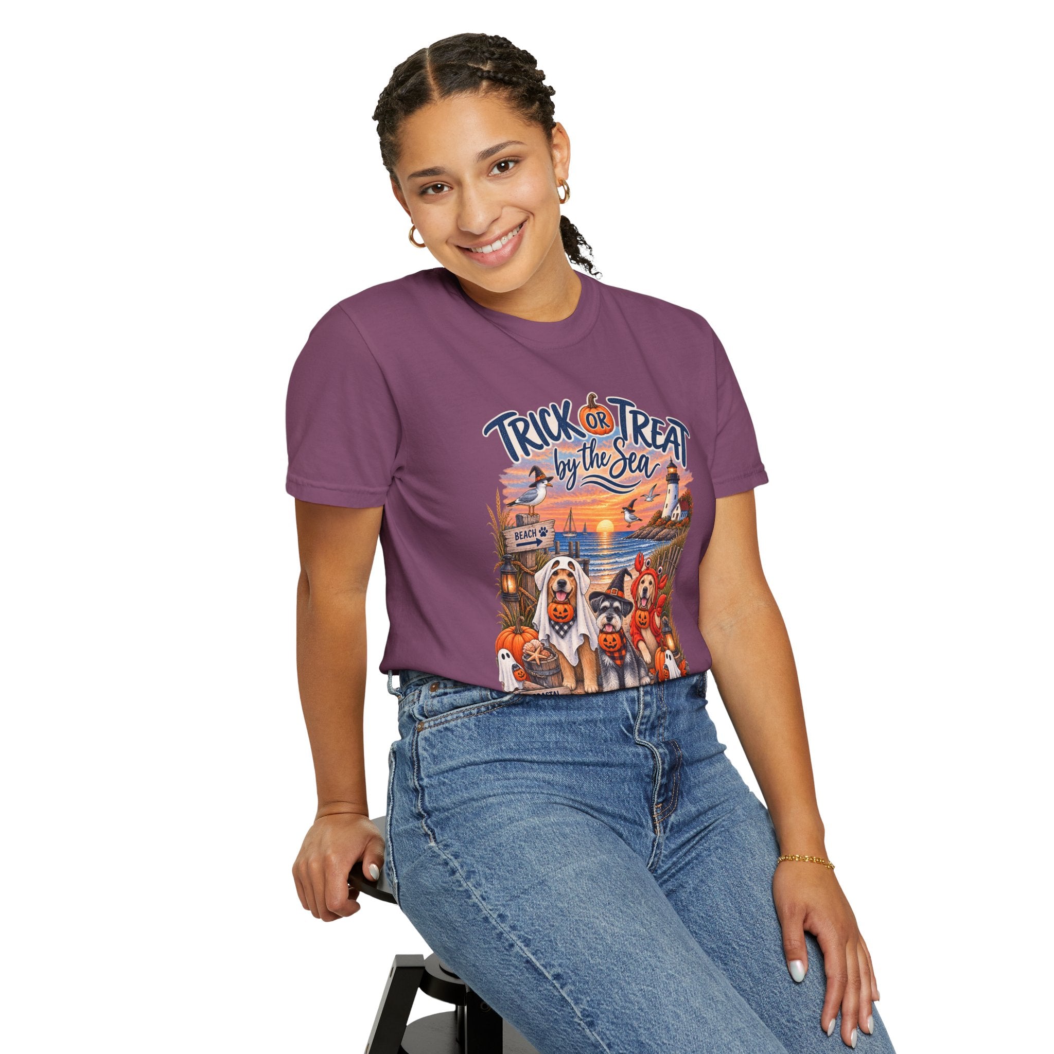 Halloween 'Trick or Treat by the Sea' T-Shirt
