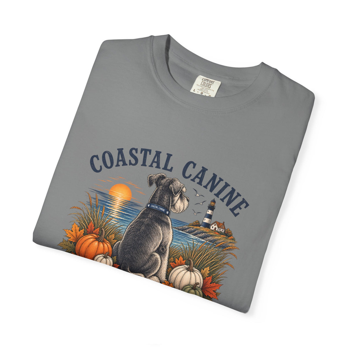 Coastal Canine T-Shirt — Salty Paws & Autumn Days Beach Dog Tee