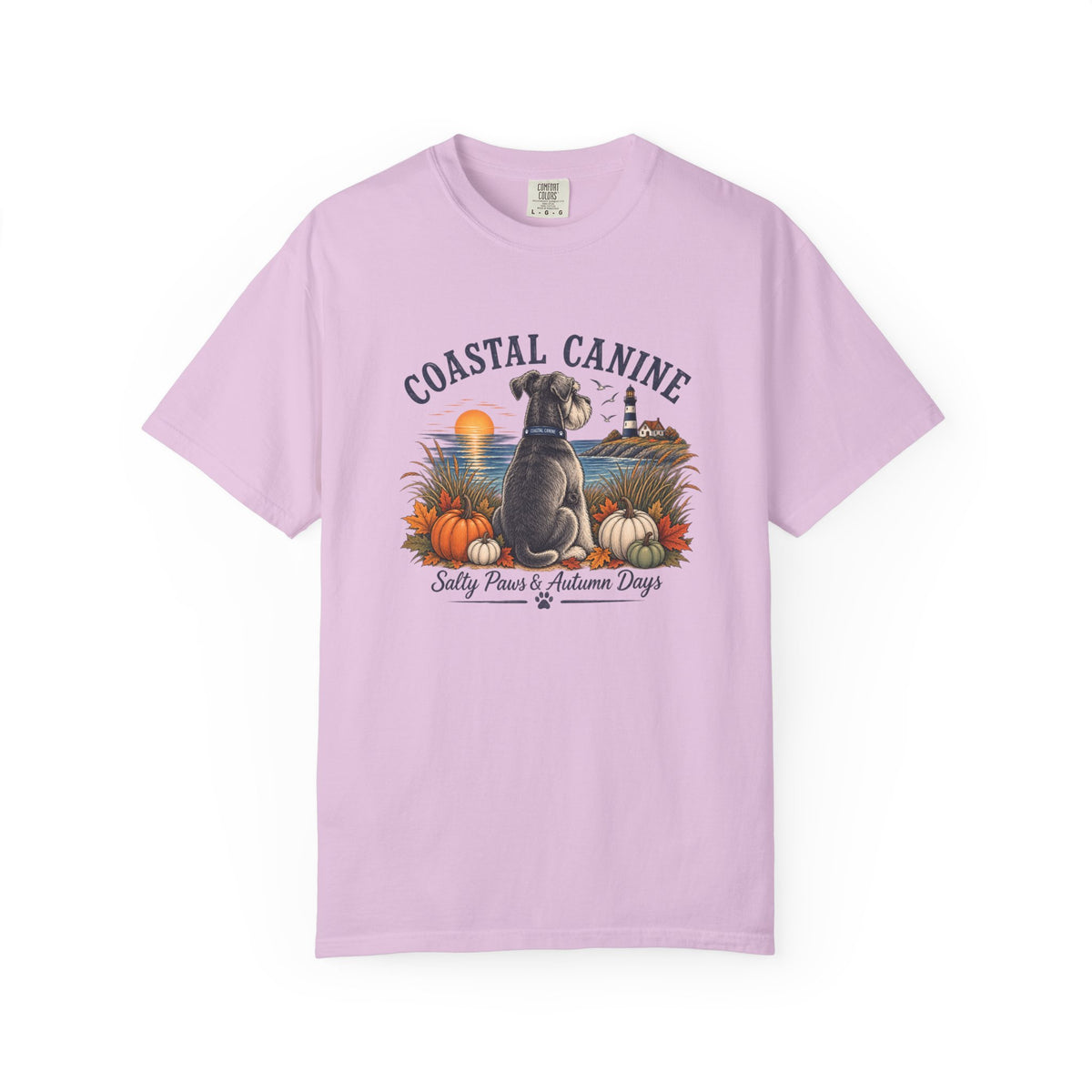Coastal Canine T-Shirt — Salty Paws & Autumn Days Beach Dog Tee