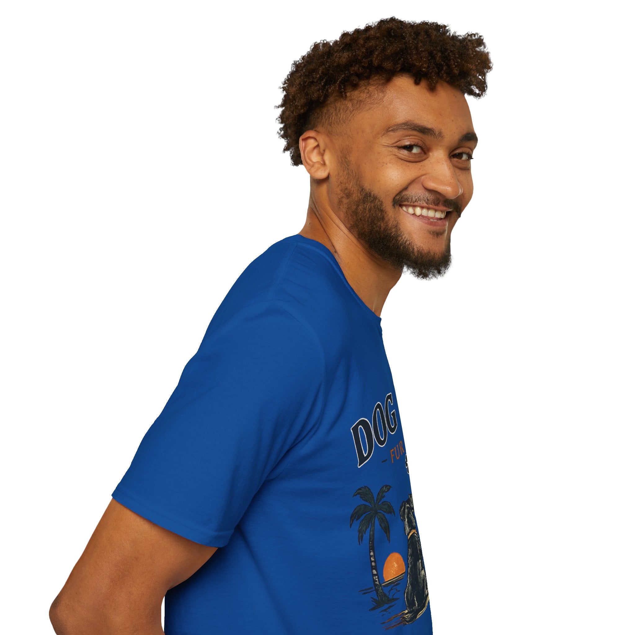 Dog Dad T‑Shirt — "Dog Dad Fur Life" Graphic Tee for Pet Lovers