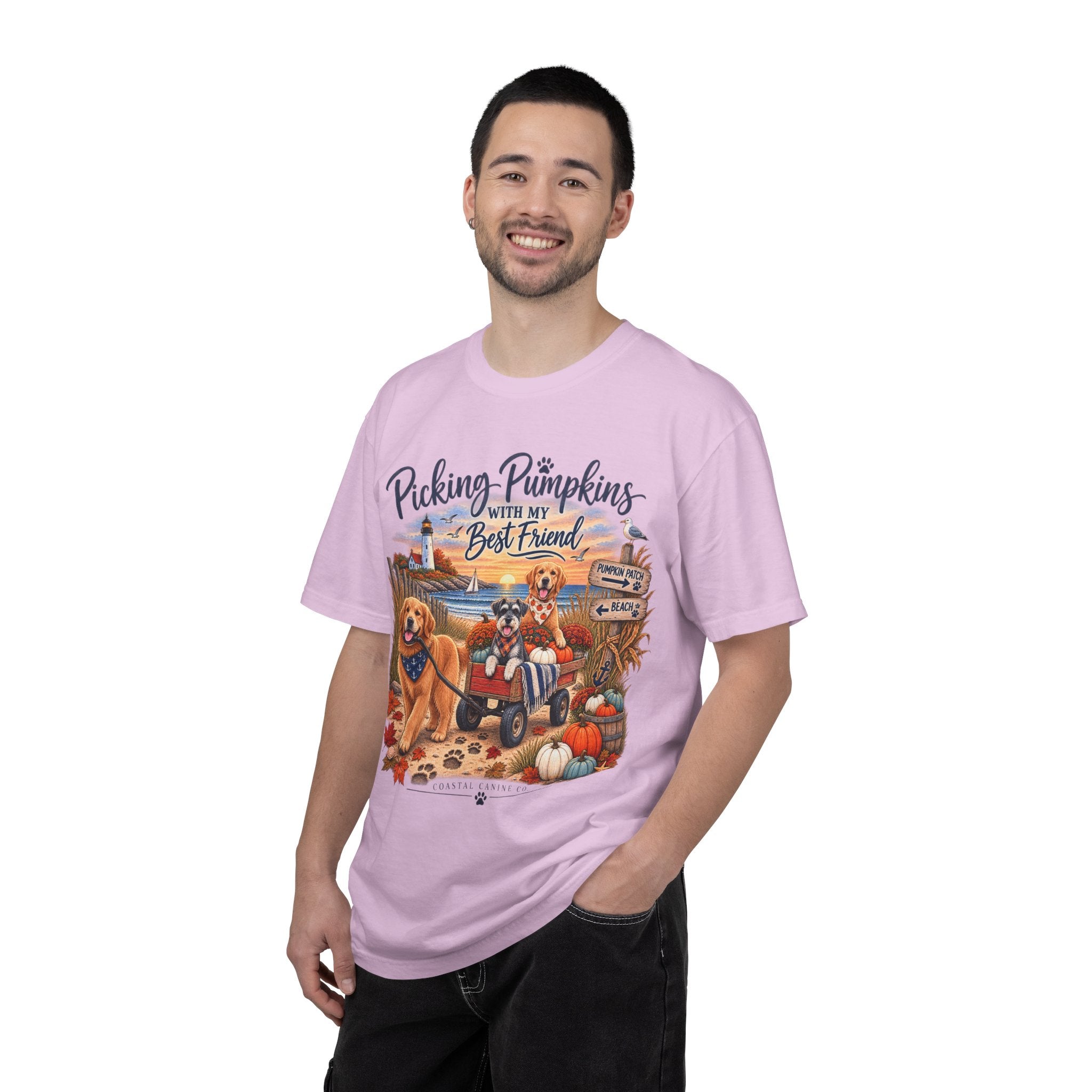 Picking Pumpkins With My Best Friend T-Shirt — Fall Dog Pumpkin Patch Tee