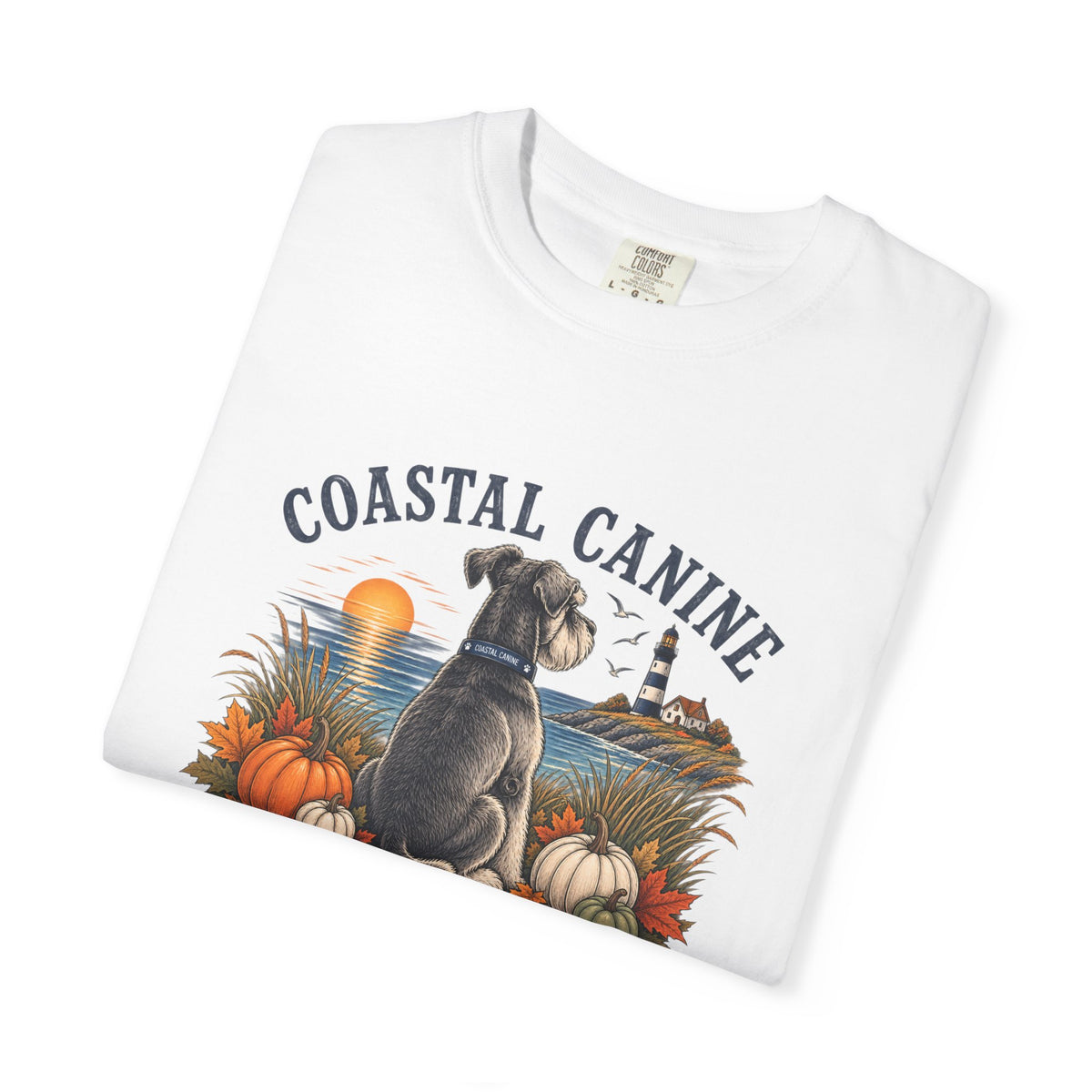 Coastal Canine T-Shirt — Salty Paws & Autumn Days Beach Dog Tee