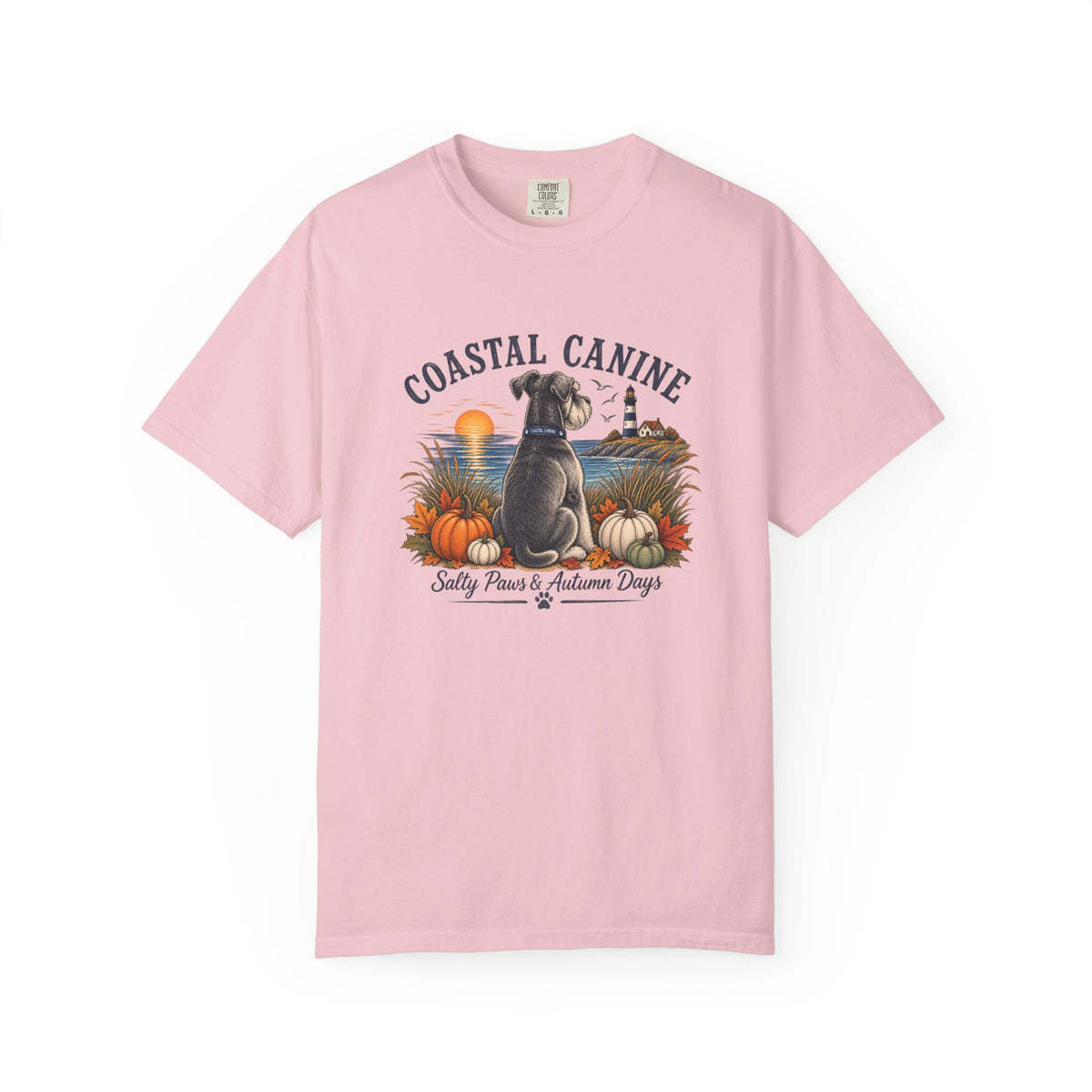 Coastal Canine T-Shirt — Salty Paws & Autumn Days Beach Dog Tee