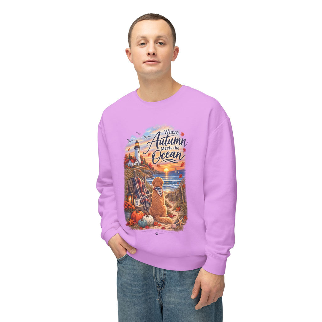 Where Autumn Meets the Ocean Sweatshirt — Coastal Fall Dog Pullover