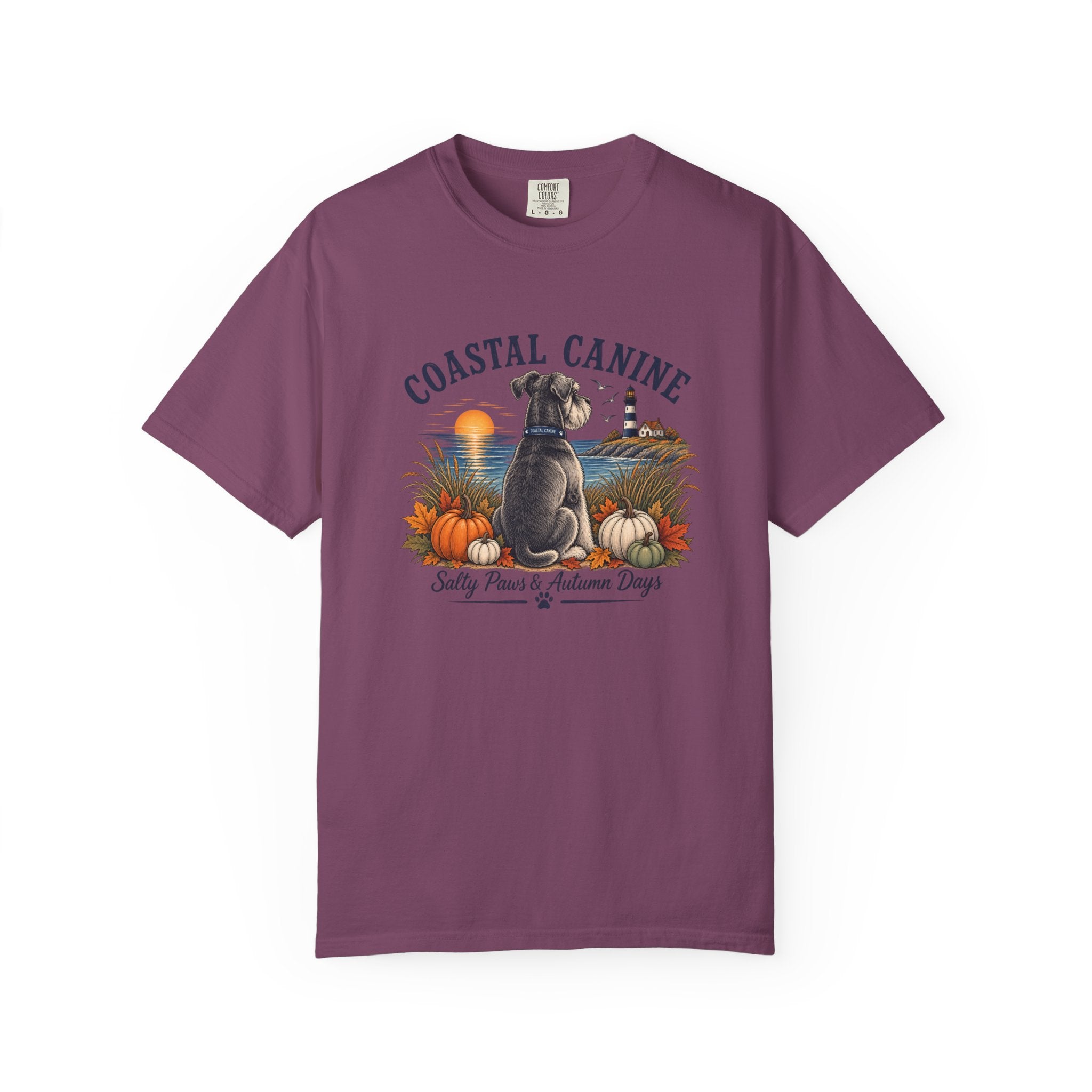 Coastal Canine T-Shirt — Salty Paws & Autumn Days Beach Dog Tee
