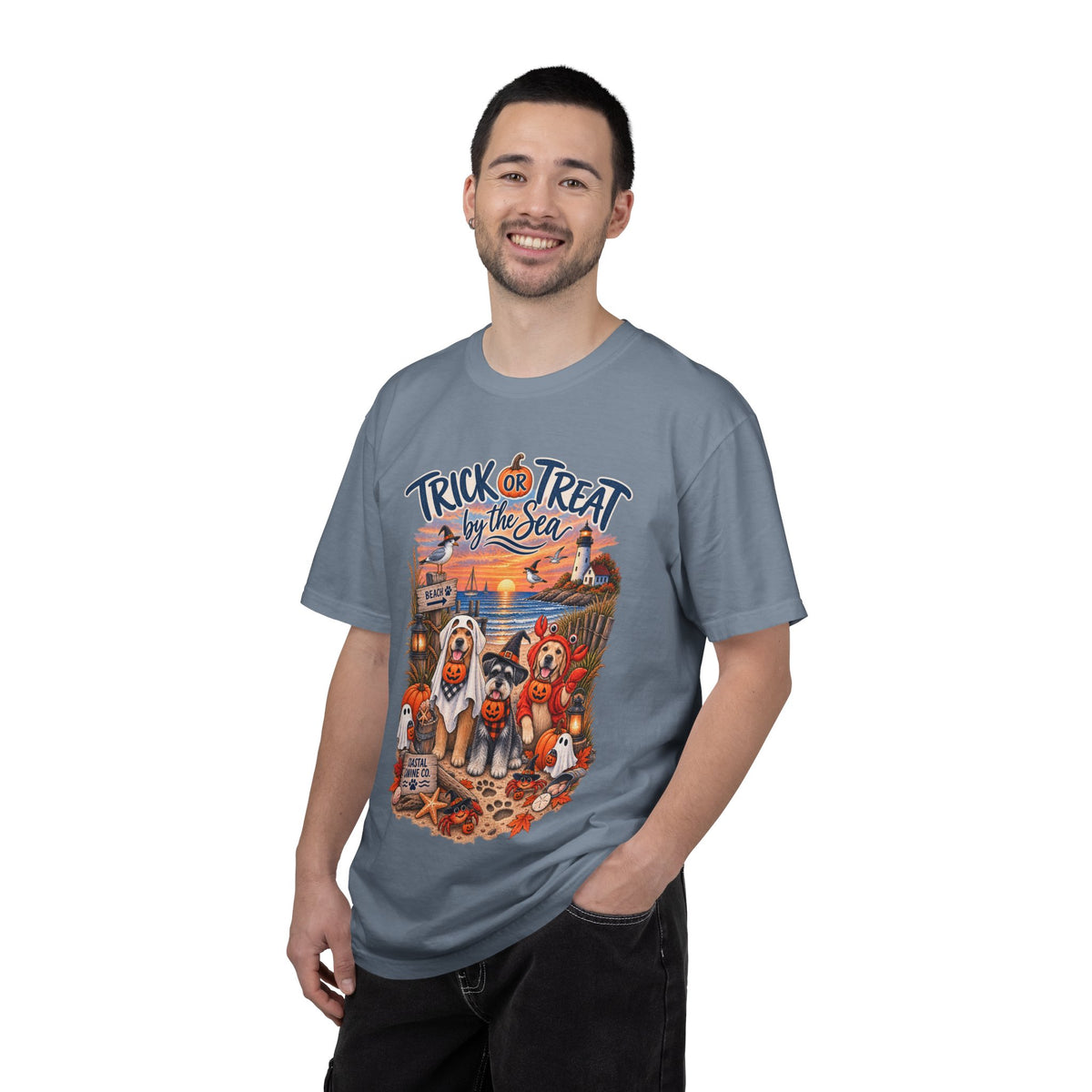 Halloween 'Trick or Treat by the Sea' T-Shirt