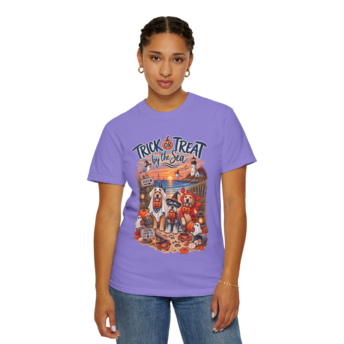 Halloween 'Trick or Treat by the Sea' T-Shirt