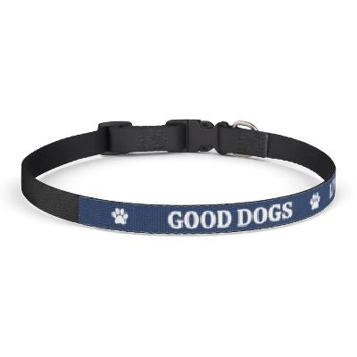 Pet Collar – 'Live Salty • Good Dogs' Clip-On Nautical Dog Collar