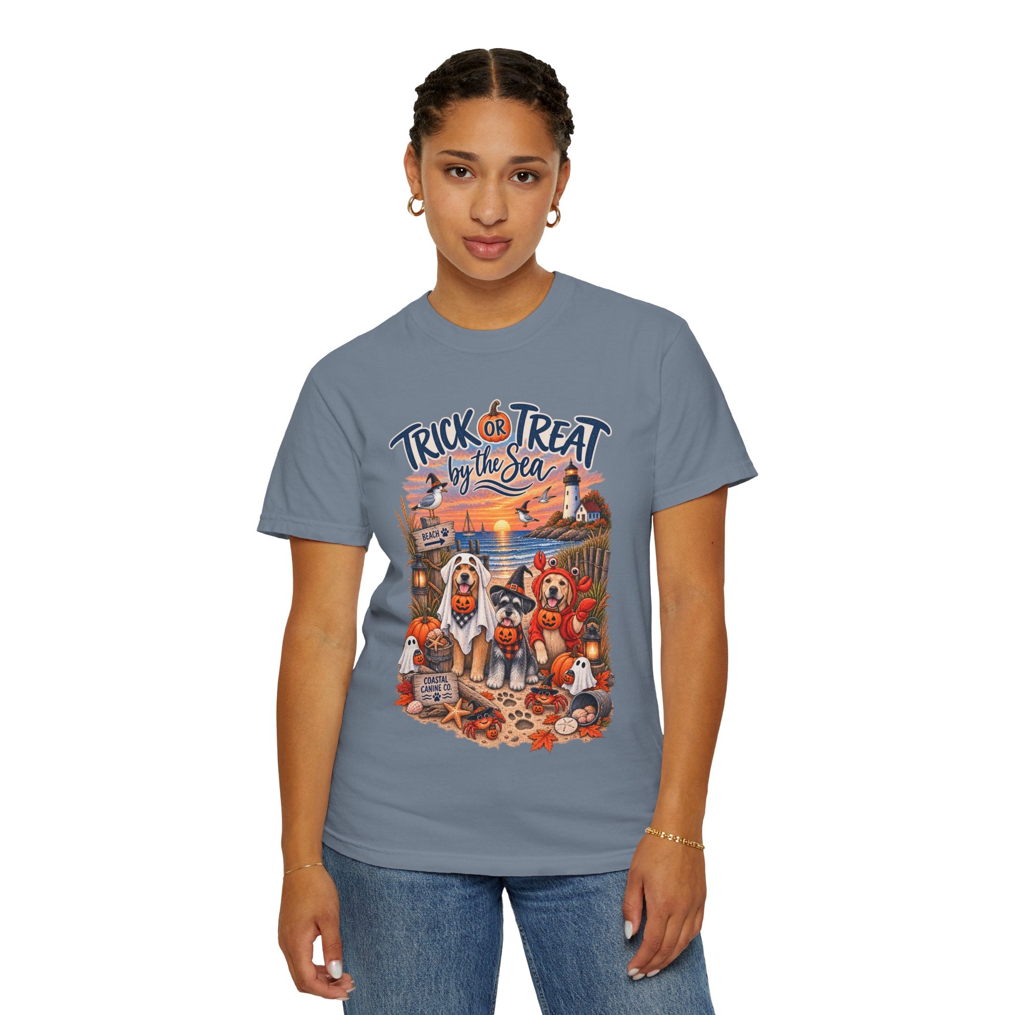 Halloween 'Trick or Treat by the Sea' T-Shirt