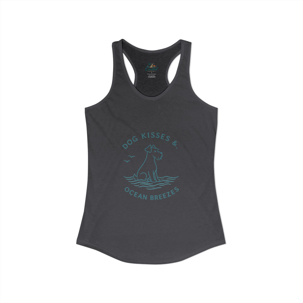 Dog Kisses & Ocean Breezes-Women's Racerback Tank