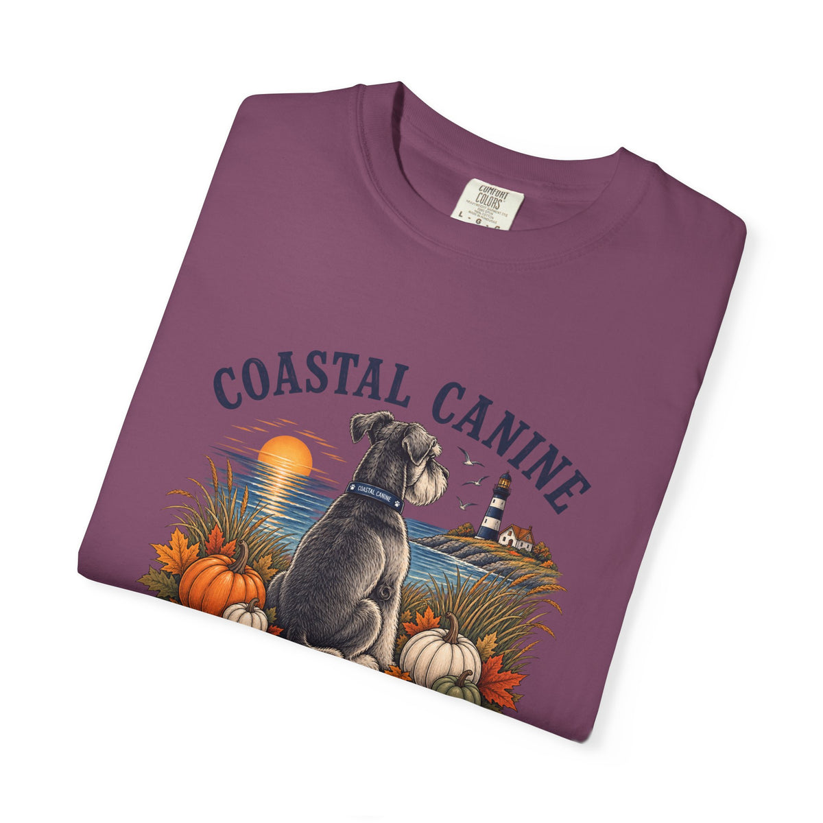 Coastal Canine T-Shirt — Salty Paws & Autumn Days Beach Dog Tee