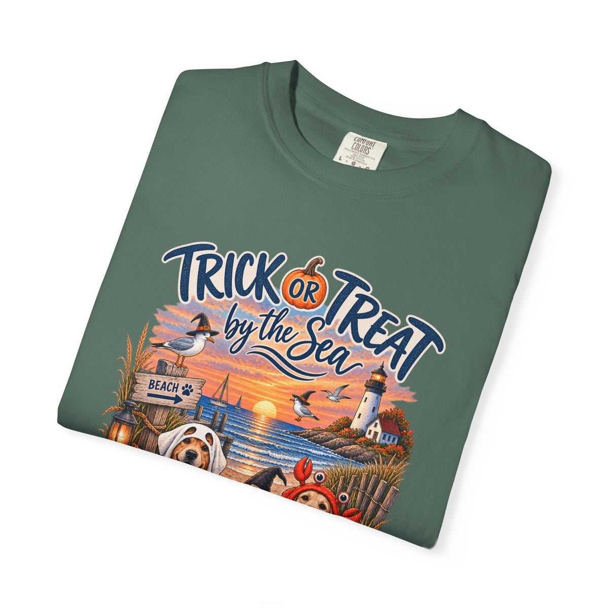 Halloween 'Trick or Treat by the Sea' T-Shirt