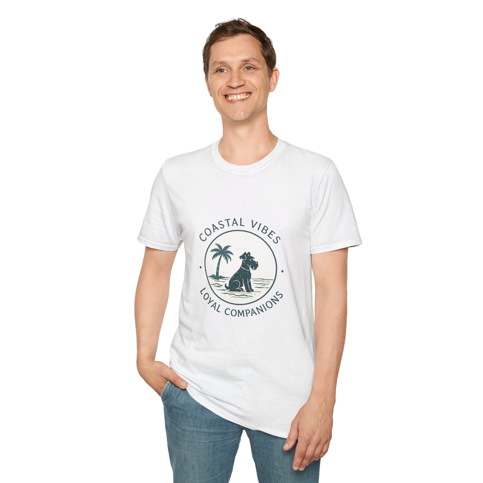 Coastal Vibes Dog T-Shirt — Loyal Companions Beach Graphic Tee