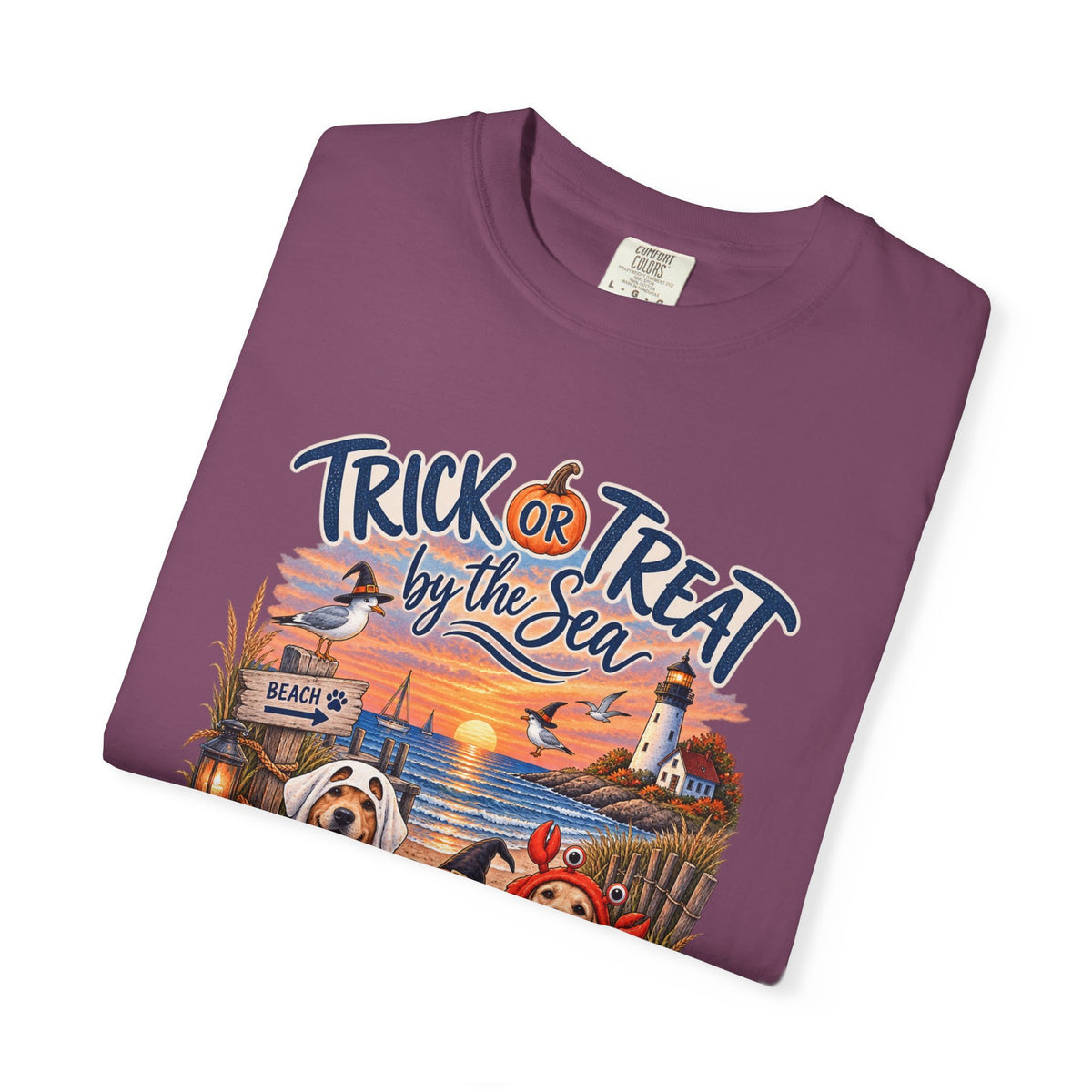 Halloween 'Trick or Treat by the Sea' T-Shirt