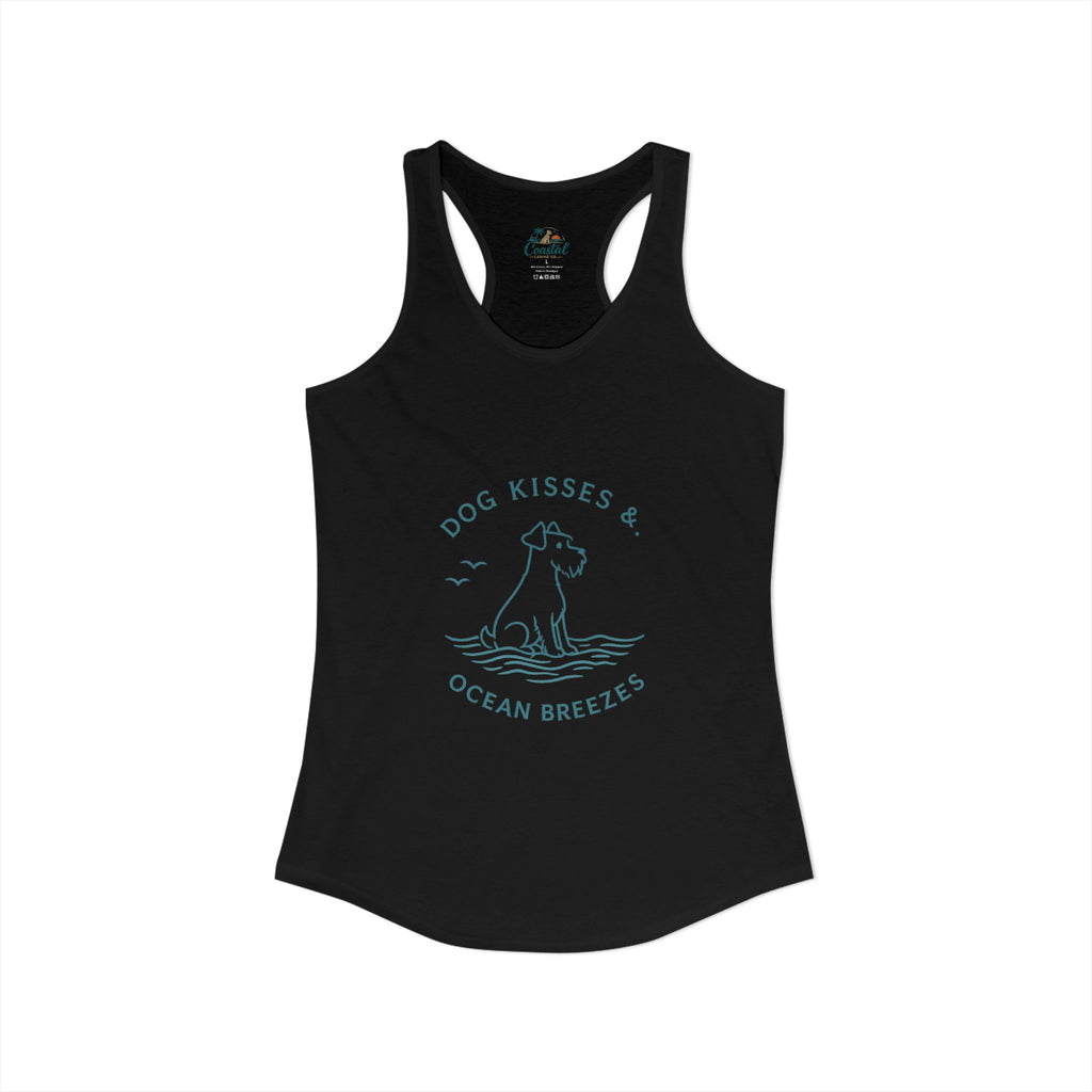 Dog Kisses & Ocean Breezes-Women's Racerback Tank