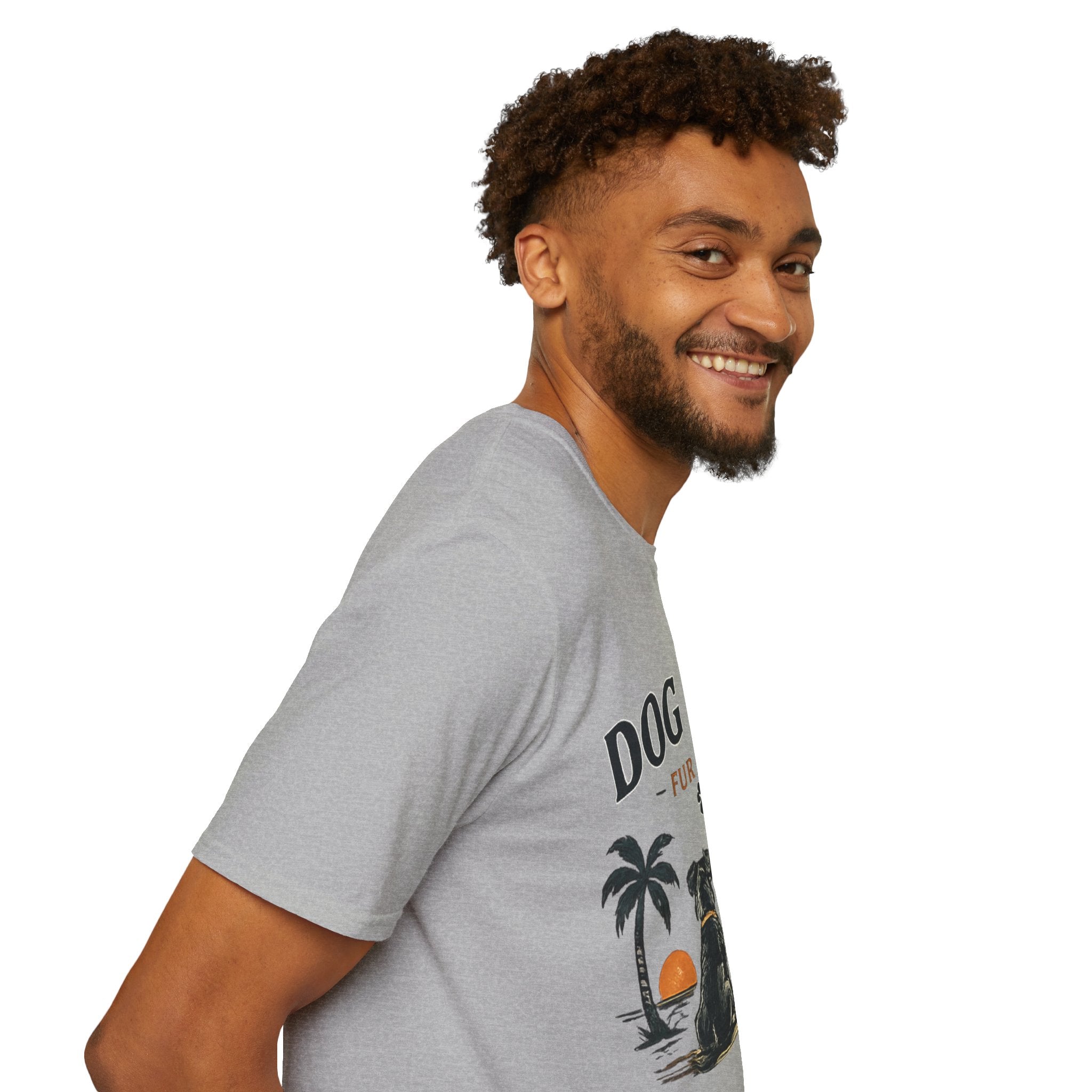 Dog Dad T‑Shirt — "Dog Dad Fur Life" Graphic Tee for Pet Lovers